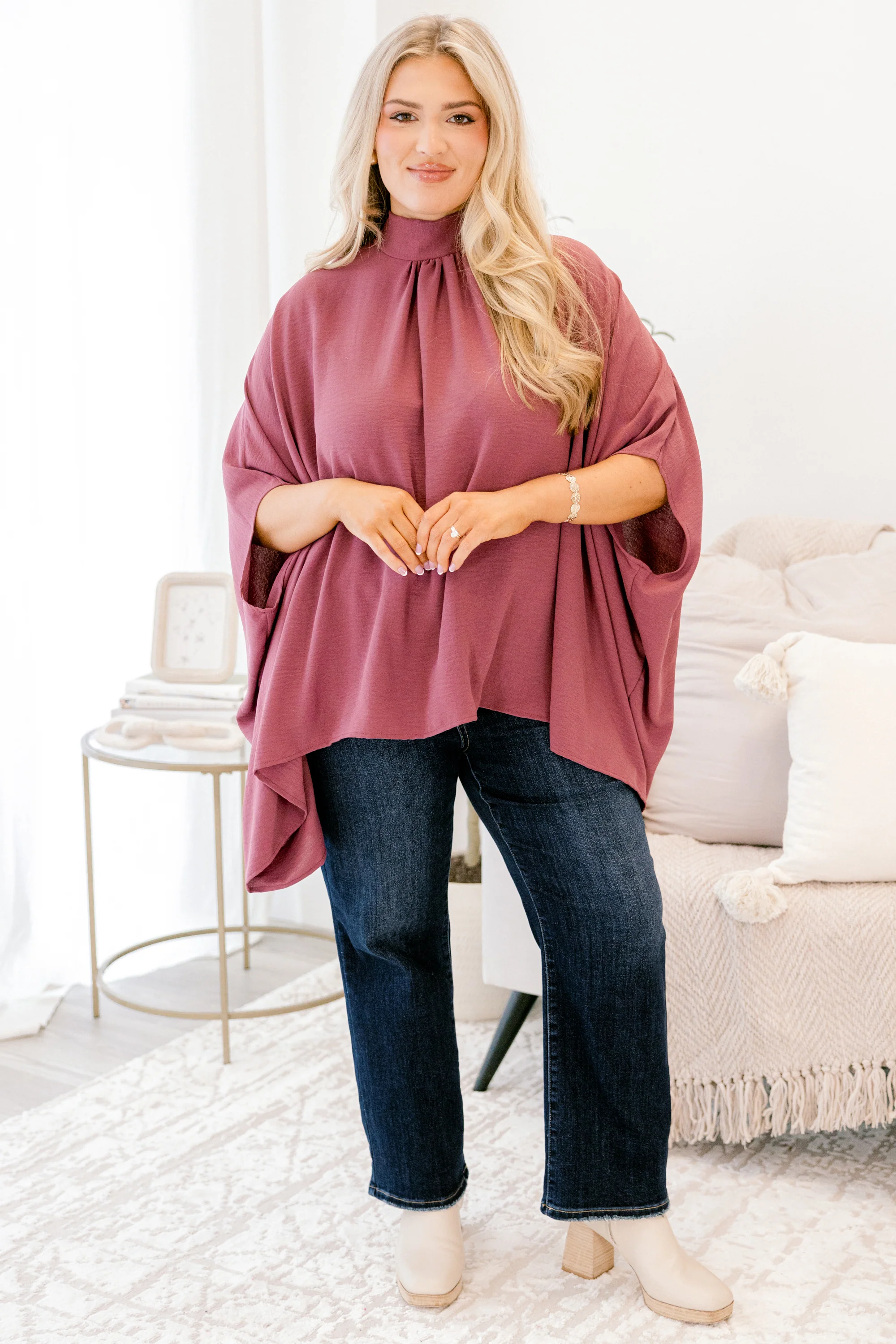 Look Good, Feel Good Top, Dark Mauve - Giverhouse