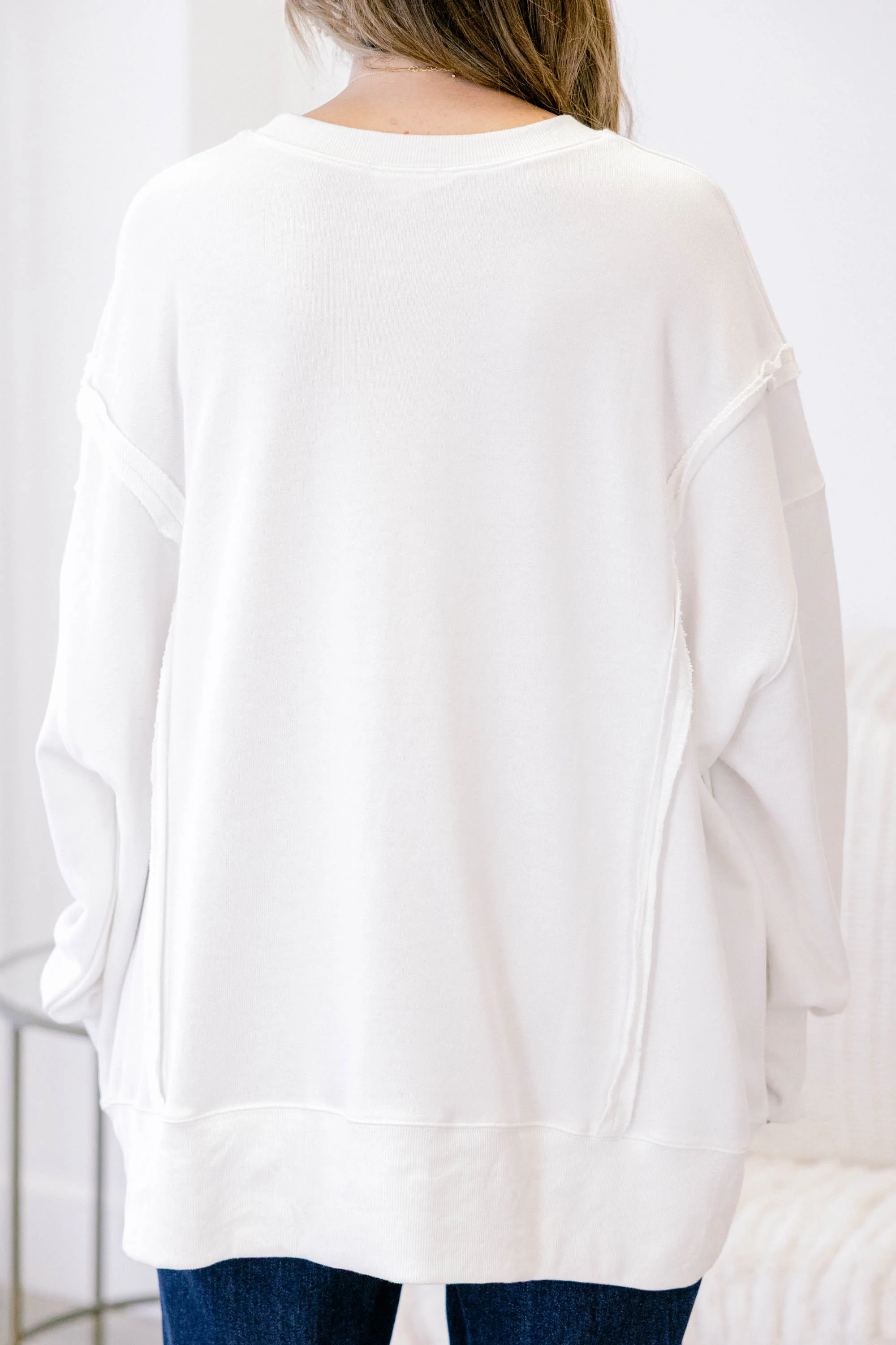 Leopard Girl Comfy Crew, Ivory - Giverhouse