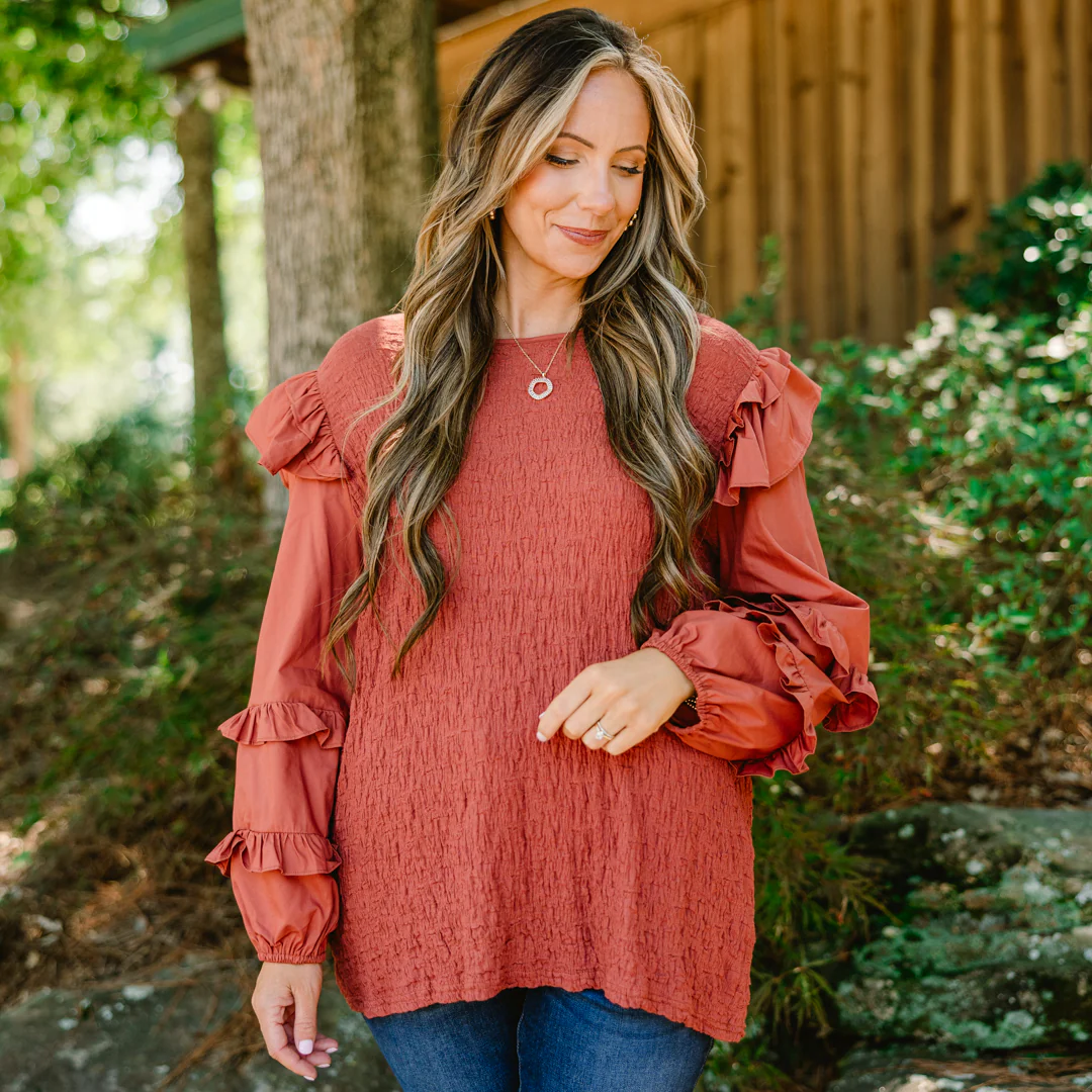 Inner Light Top, Orange - Giverhouse