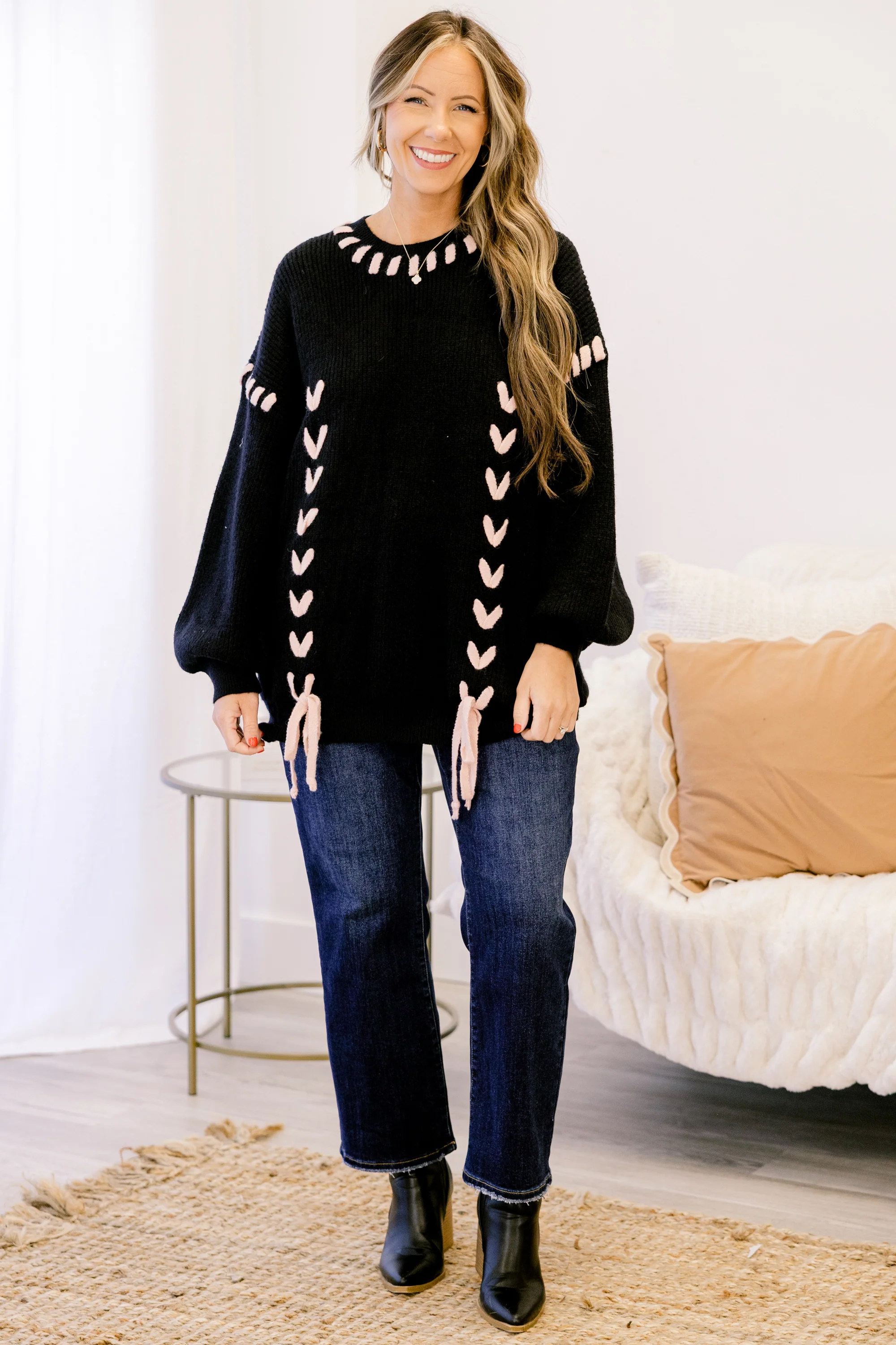 Amazed With You Sweater, Black - Giverhouse