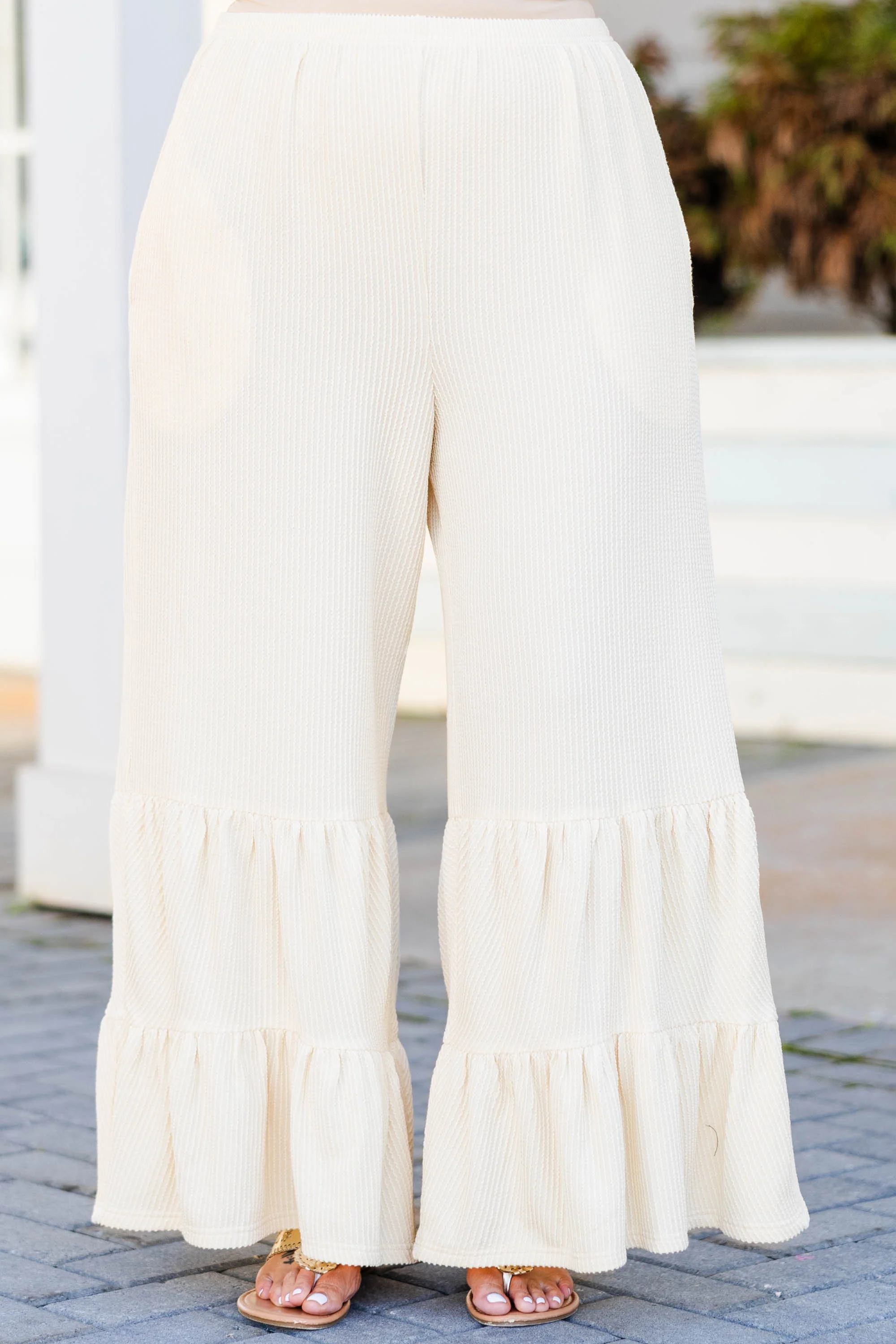 Knit Together Pants, Oatmeal - Giverhouse