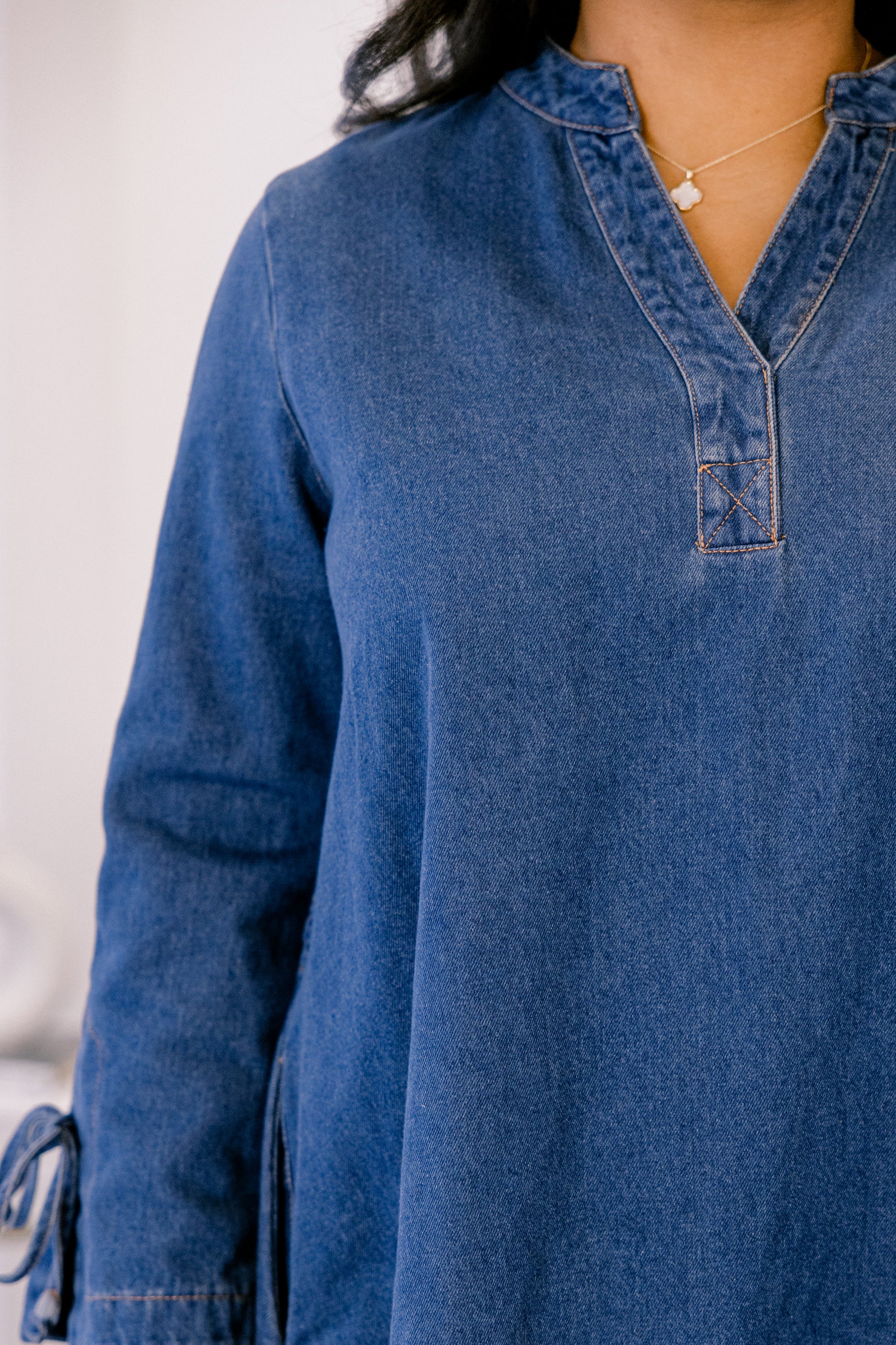 Sticking To It Dress, Denim - Giverhouse