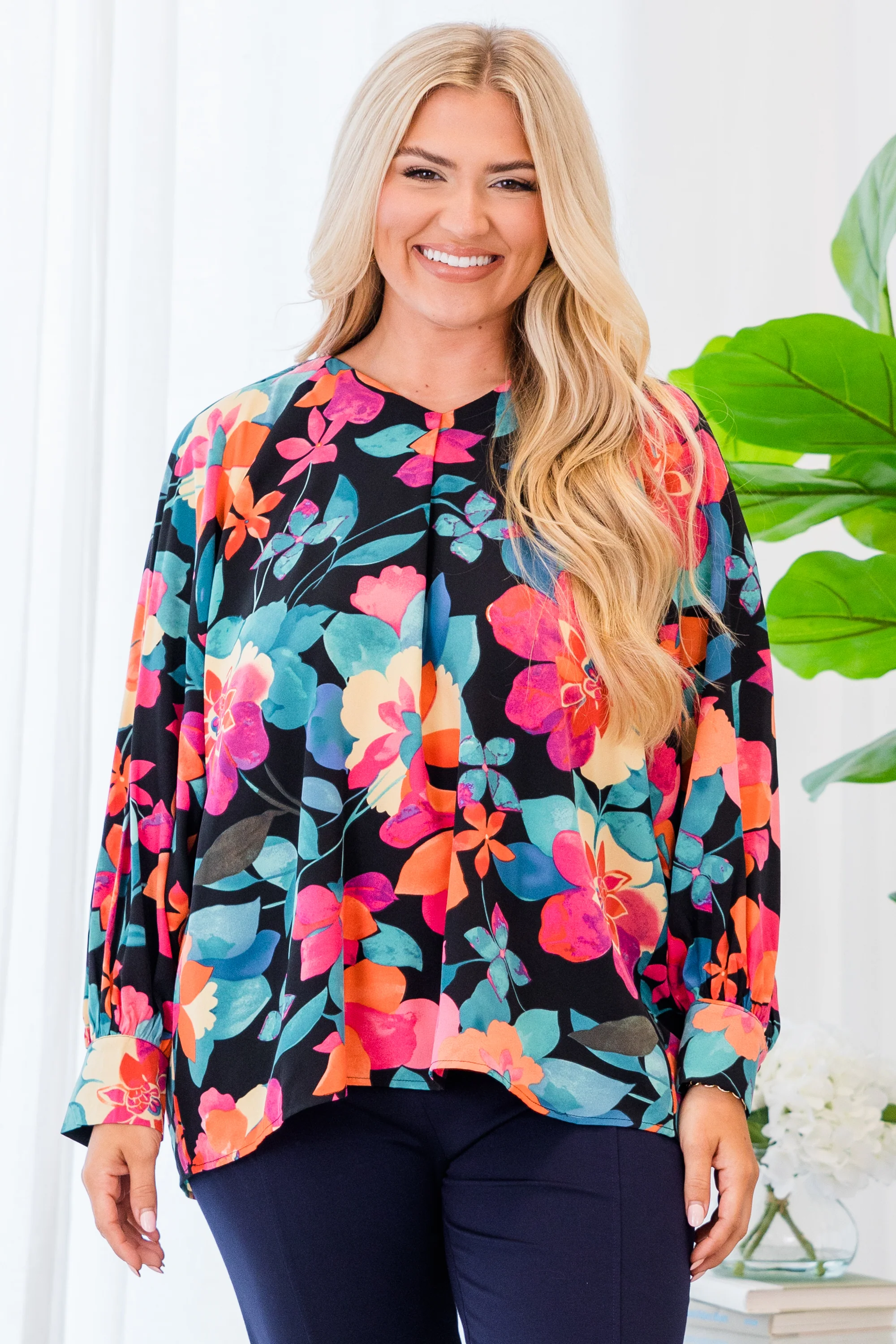 Southern Sweetness Top, Black-Multi - Giverhouse