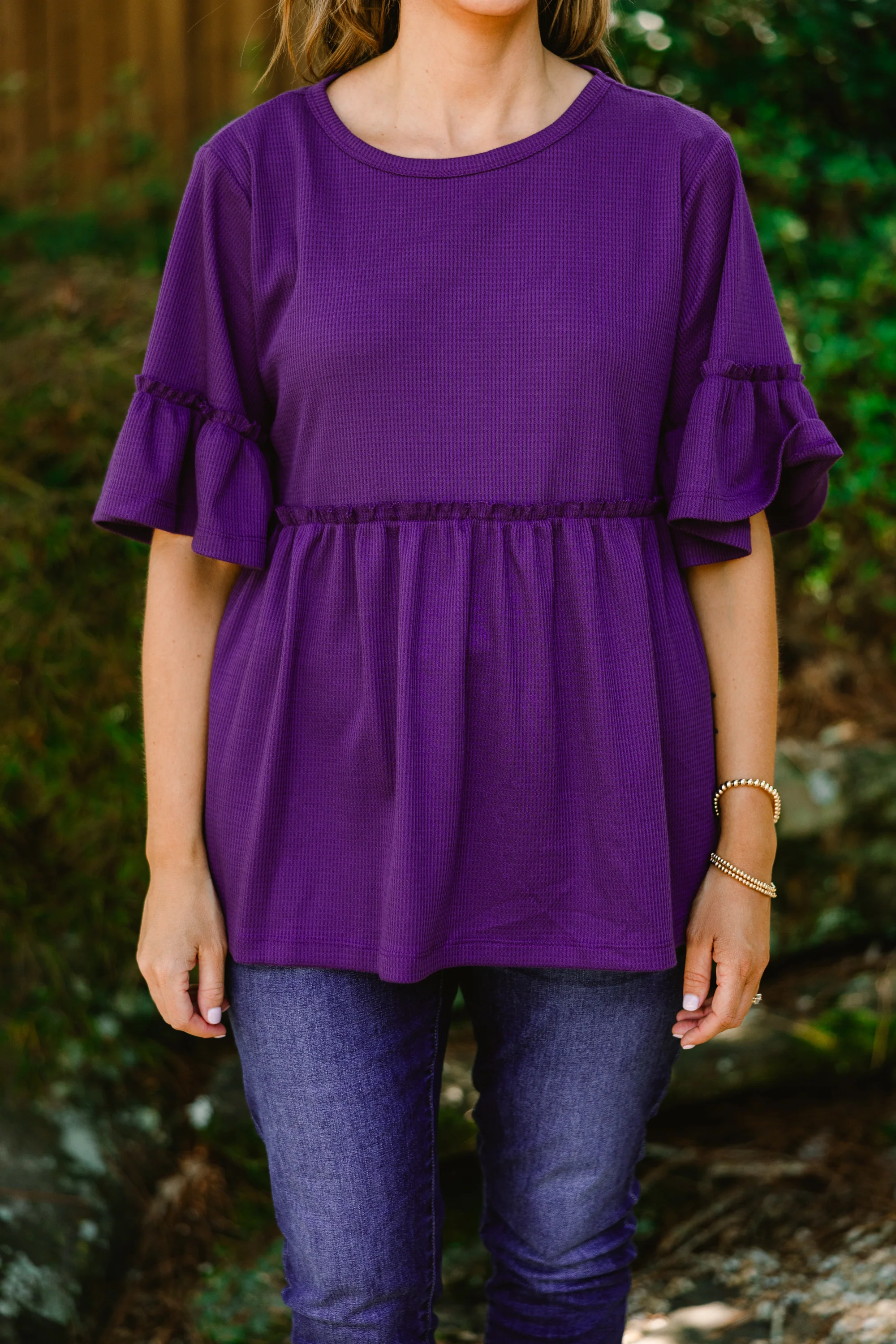 Completely Yours Tunic, Eggplant - Giverhouse