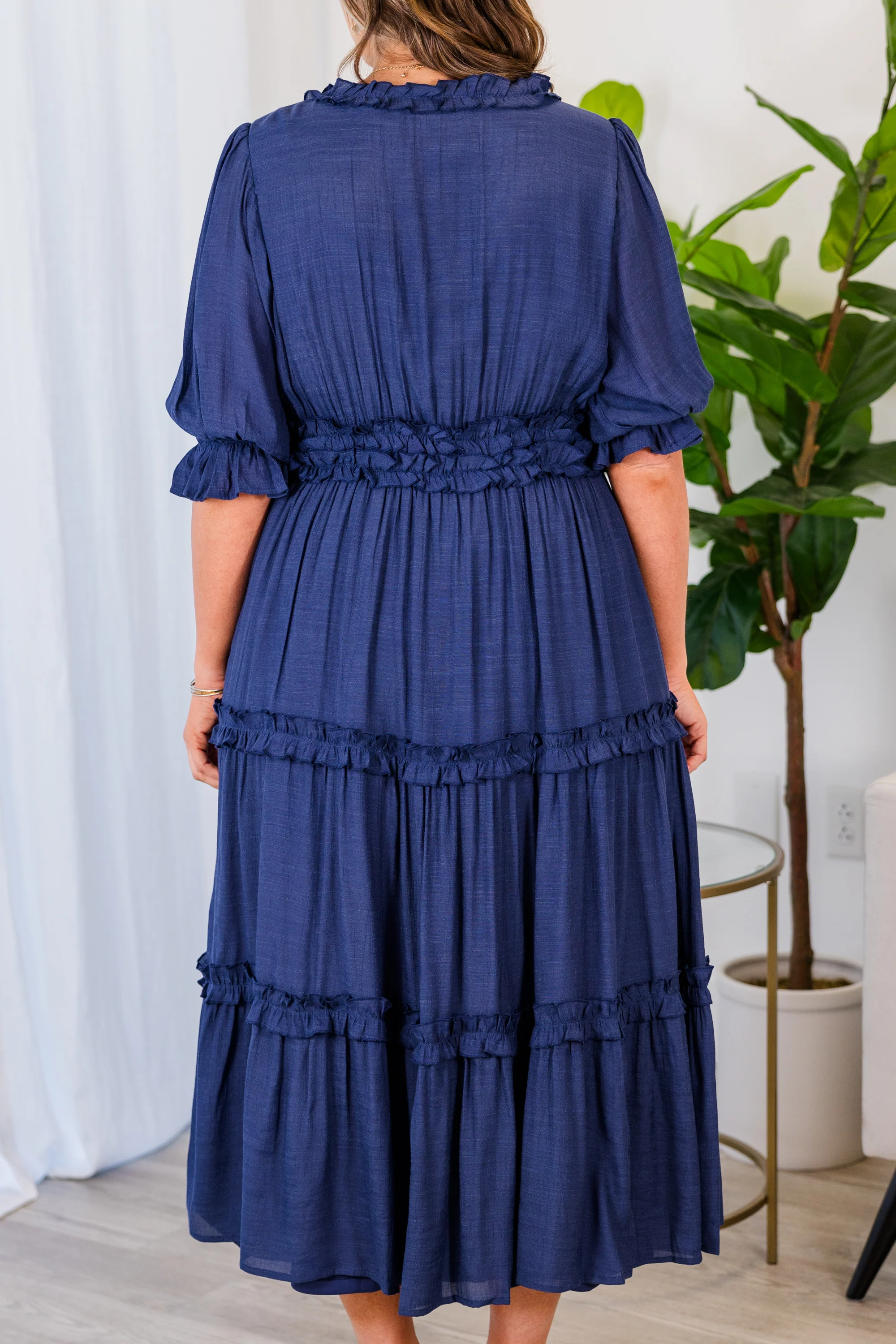 Make A Statement Maxi Dress, Navy - Giverhouse
