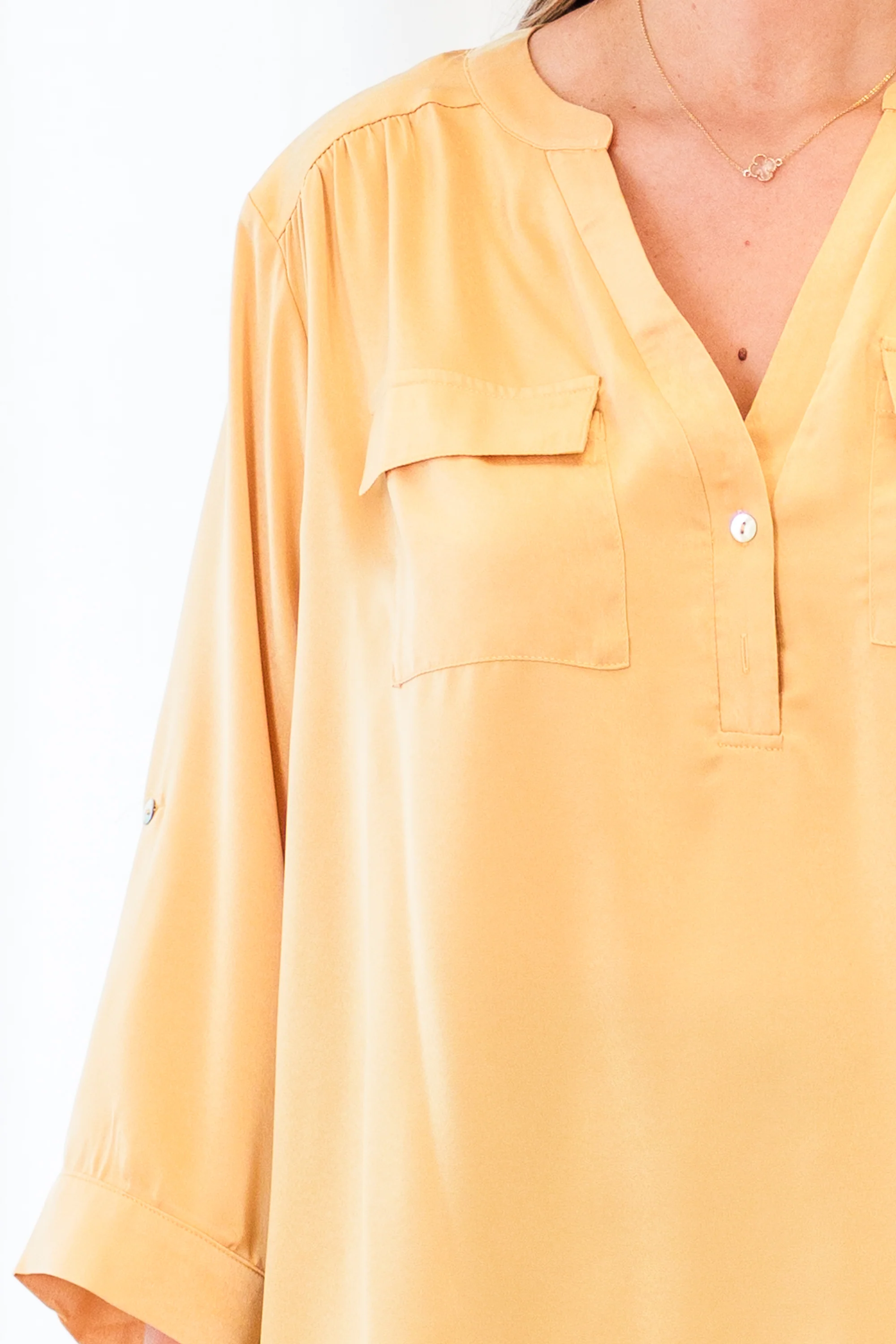 Cute And Charming Top, Yellow - Giverhouse