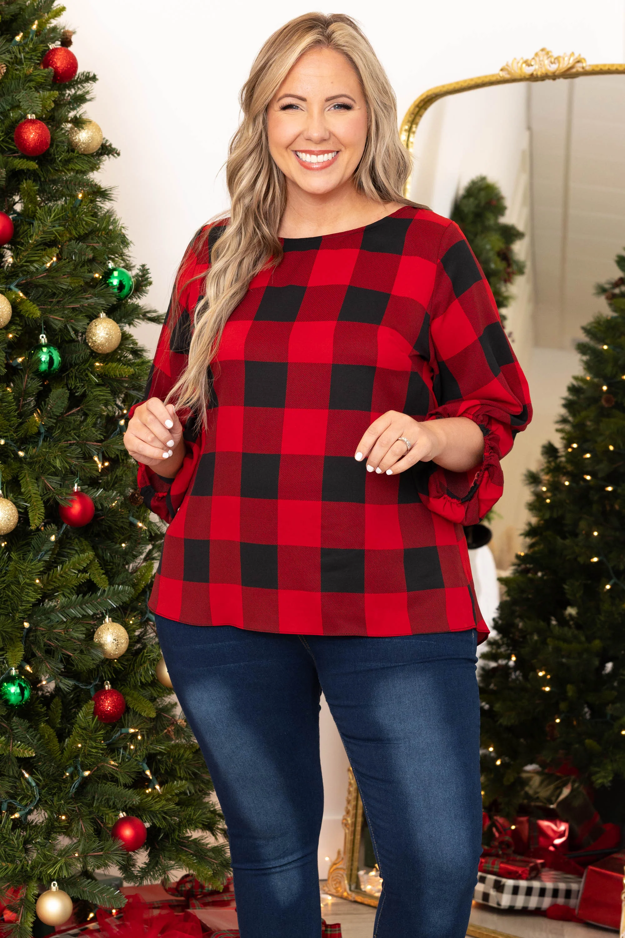 Patience My Love Blouse, Red - Giverhouse