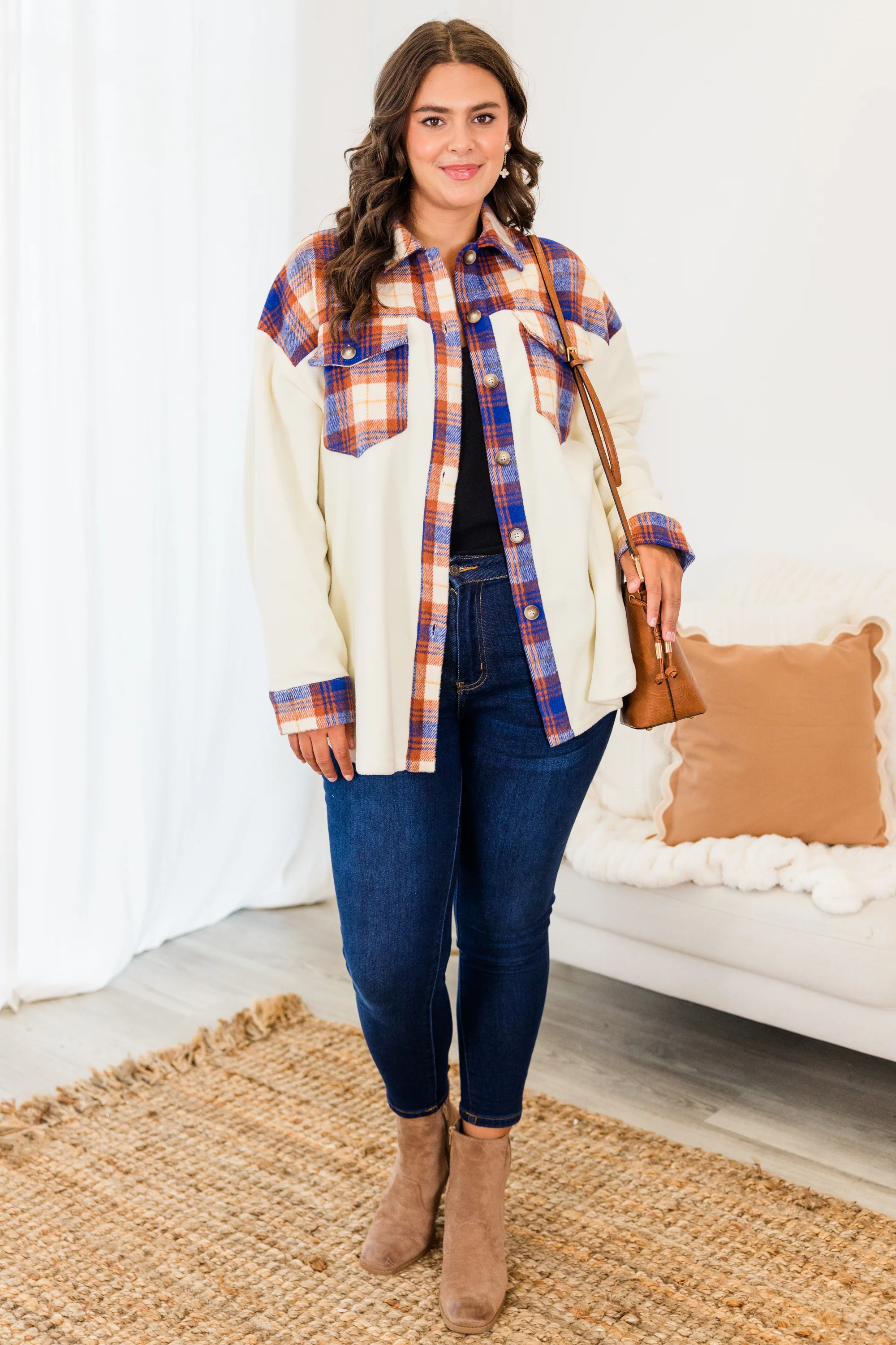 Dreaming Of Me And You Jacket, Orange Combo - Giverhouse