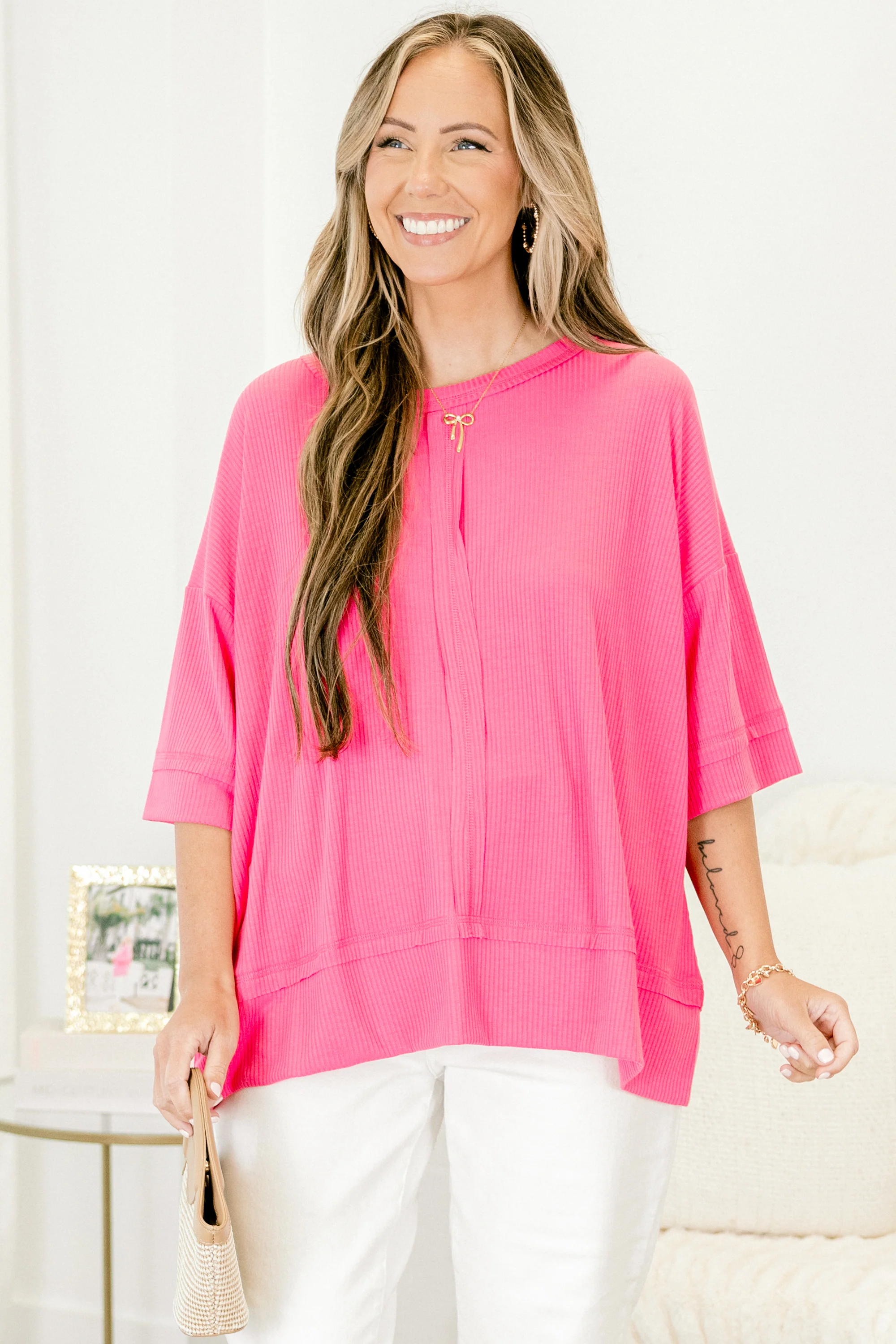 Try Everything Top, Fuchsia - Giverhouse