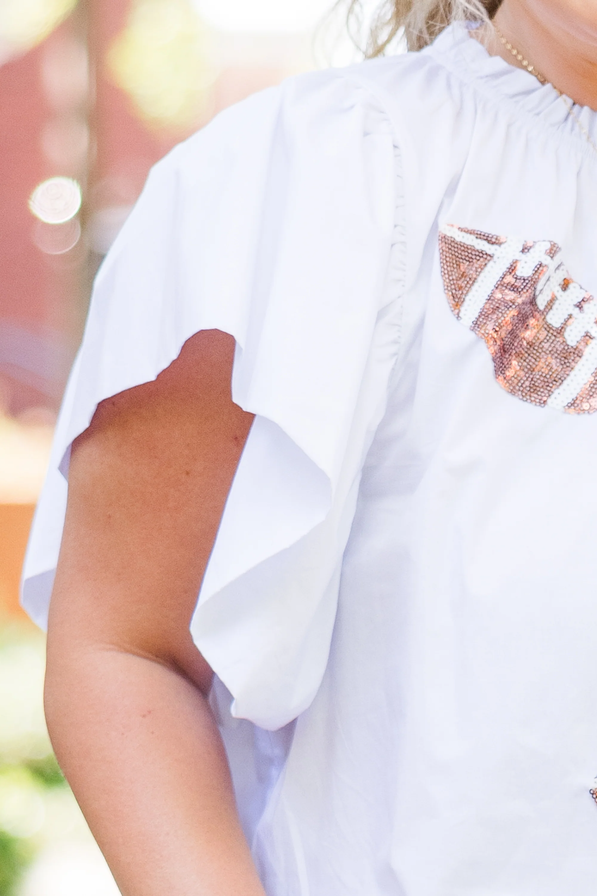 Here For Halftime Top, White - Giverhouse