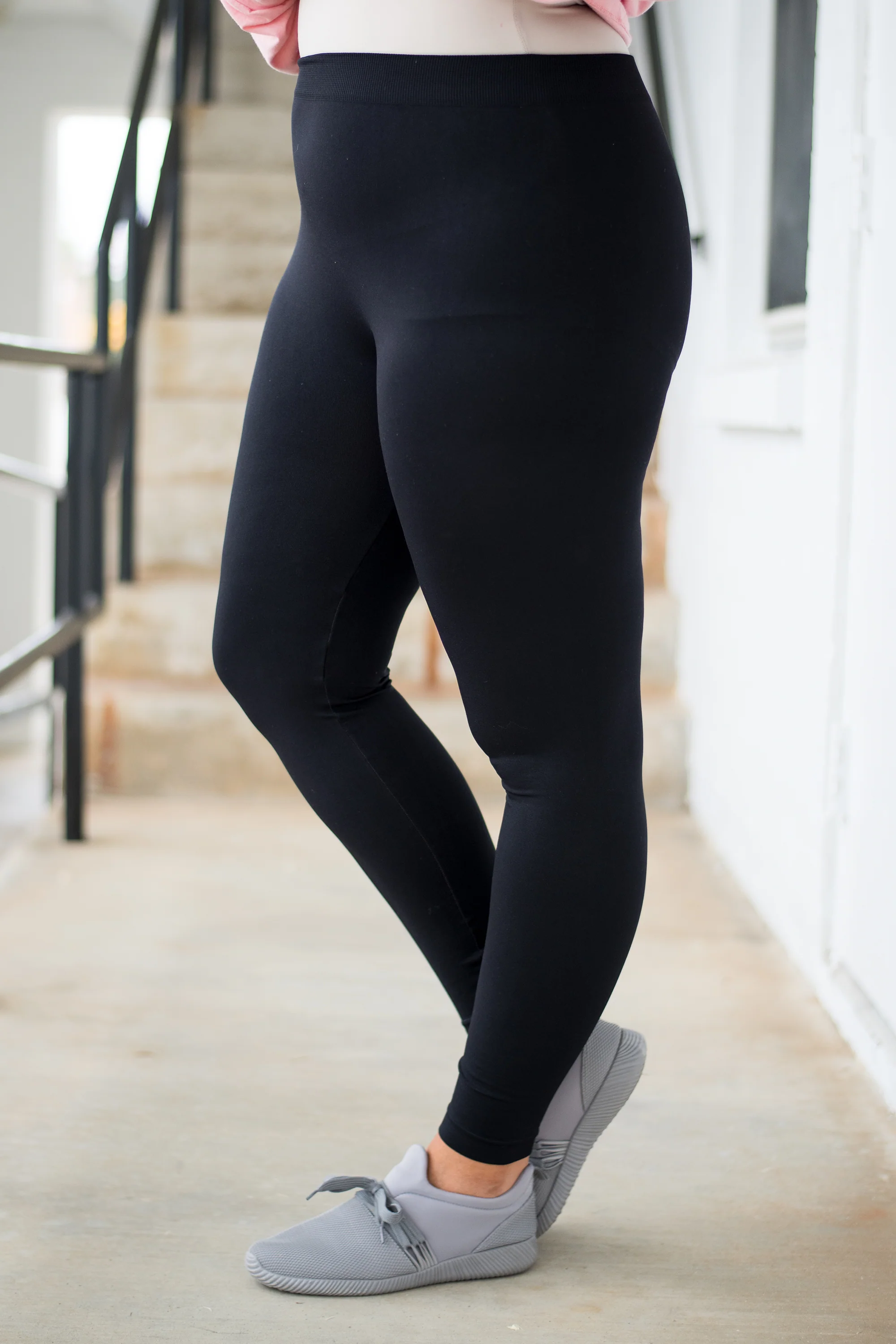 Luxe Leggings, Long Black - Giverhouse