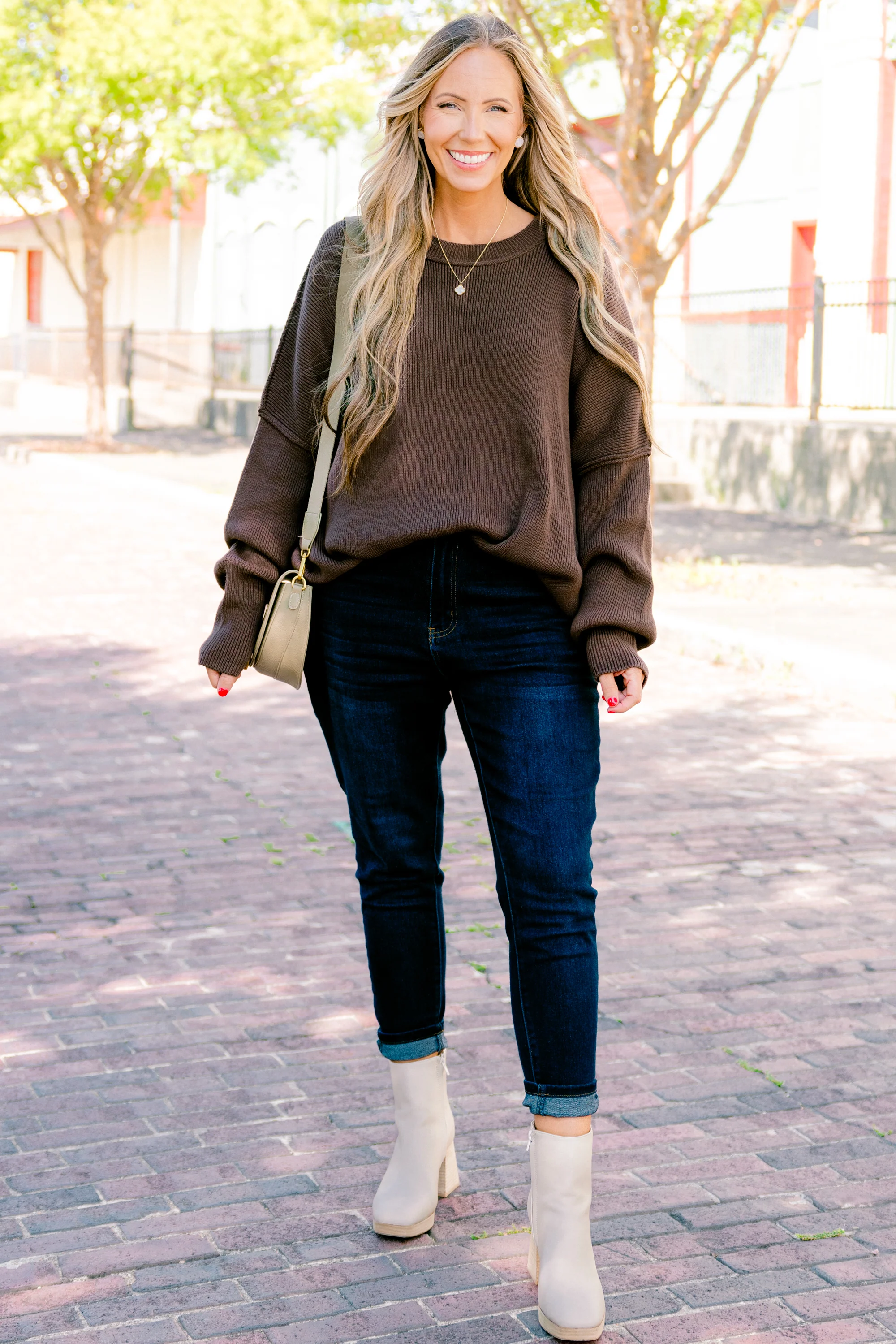 Magically Perfect Sweater, Mocha - Giverhouse