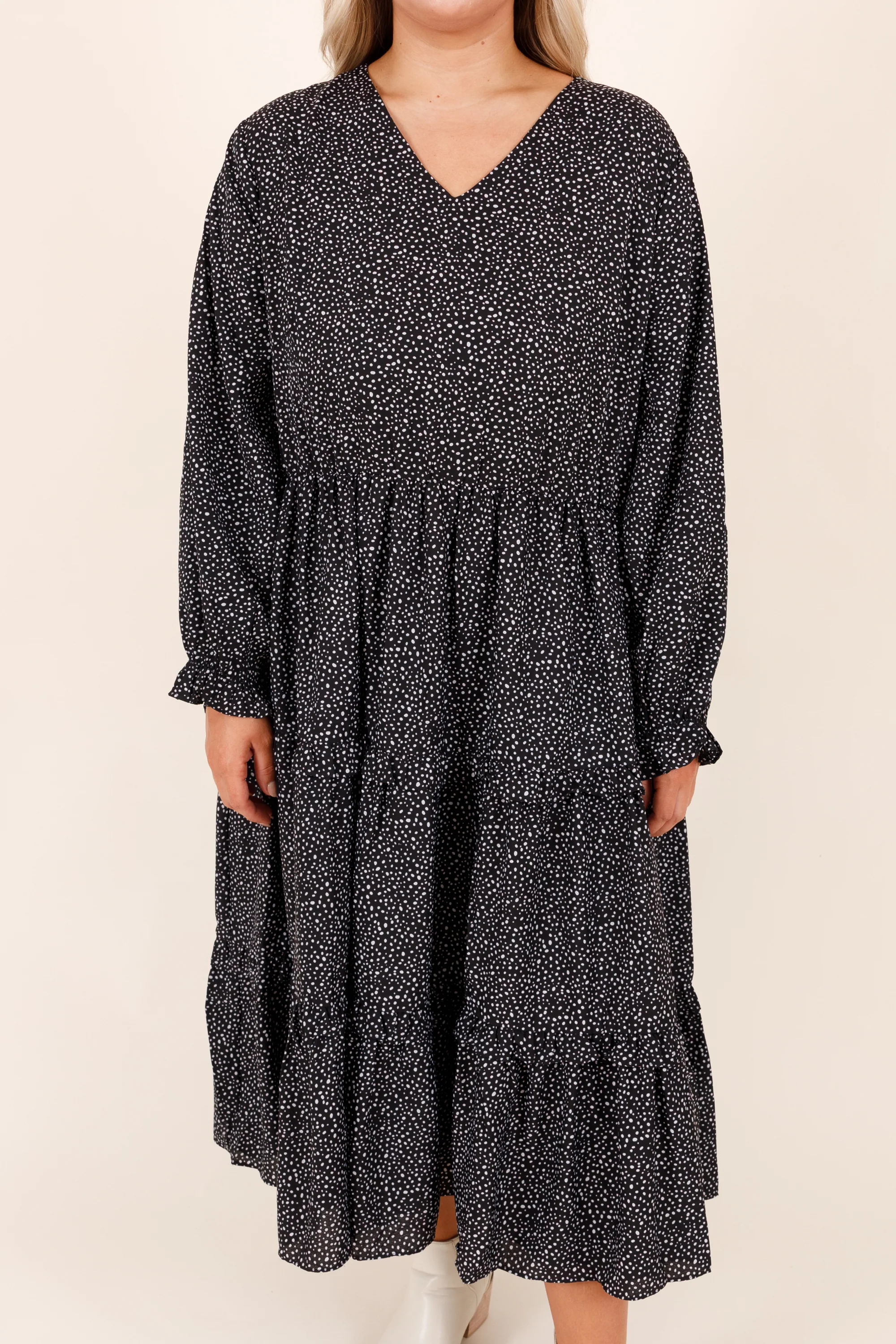 Always Running Errands Dress, Black - Giverhouse