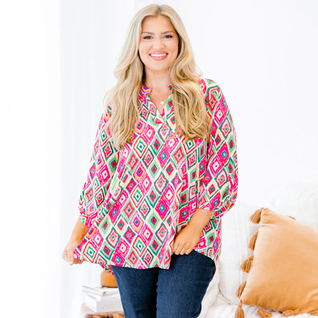 Imagine That Top, Pink Multi - Giverhouse