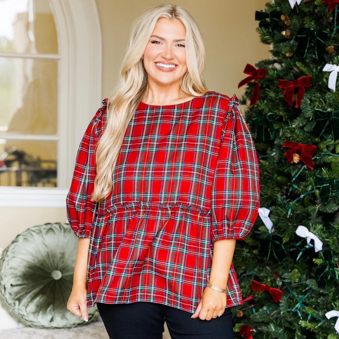 Time Of Year Top, Red - Giverhouse