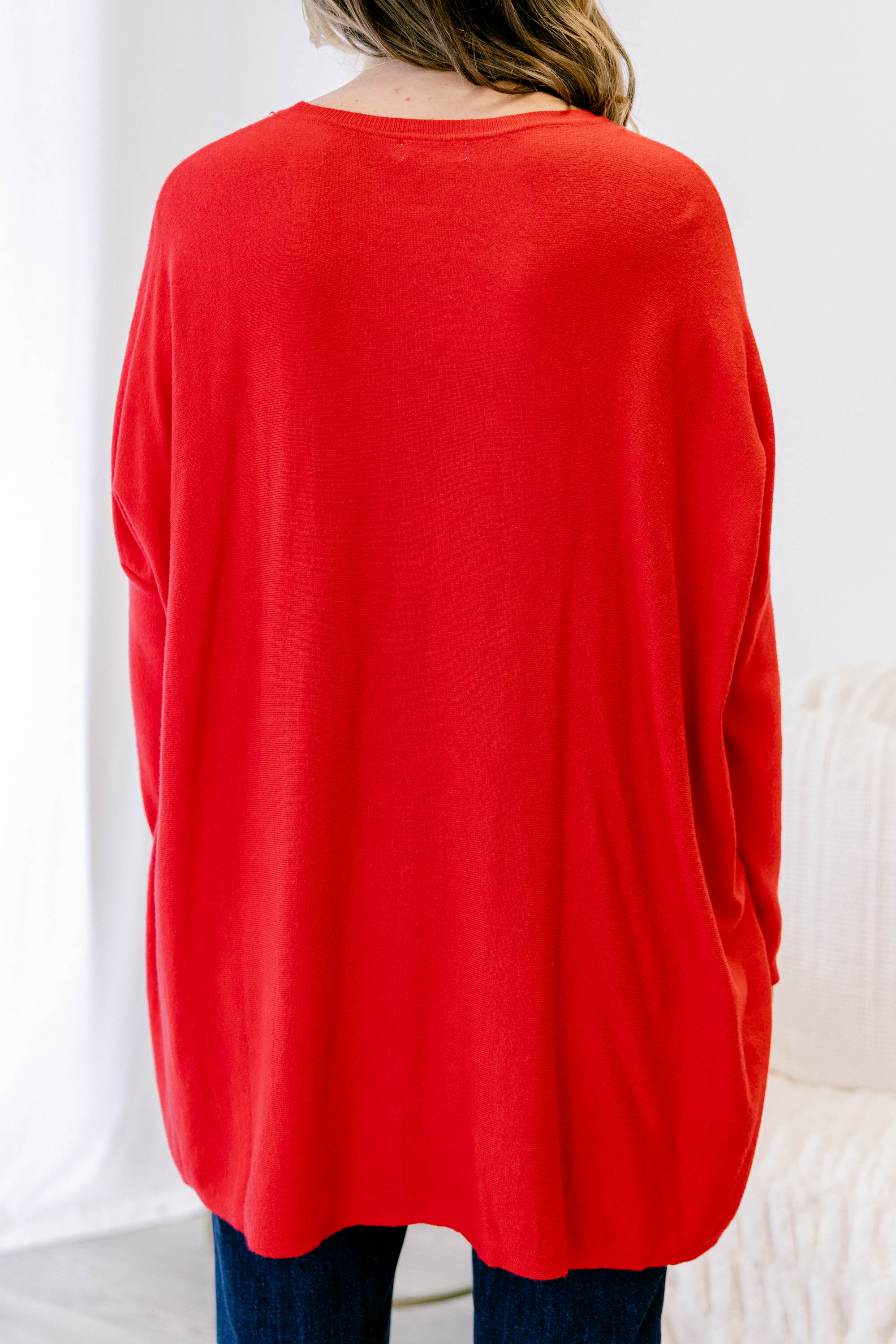 Snow Whispers Tunic, Red - Giverhouse