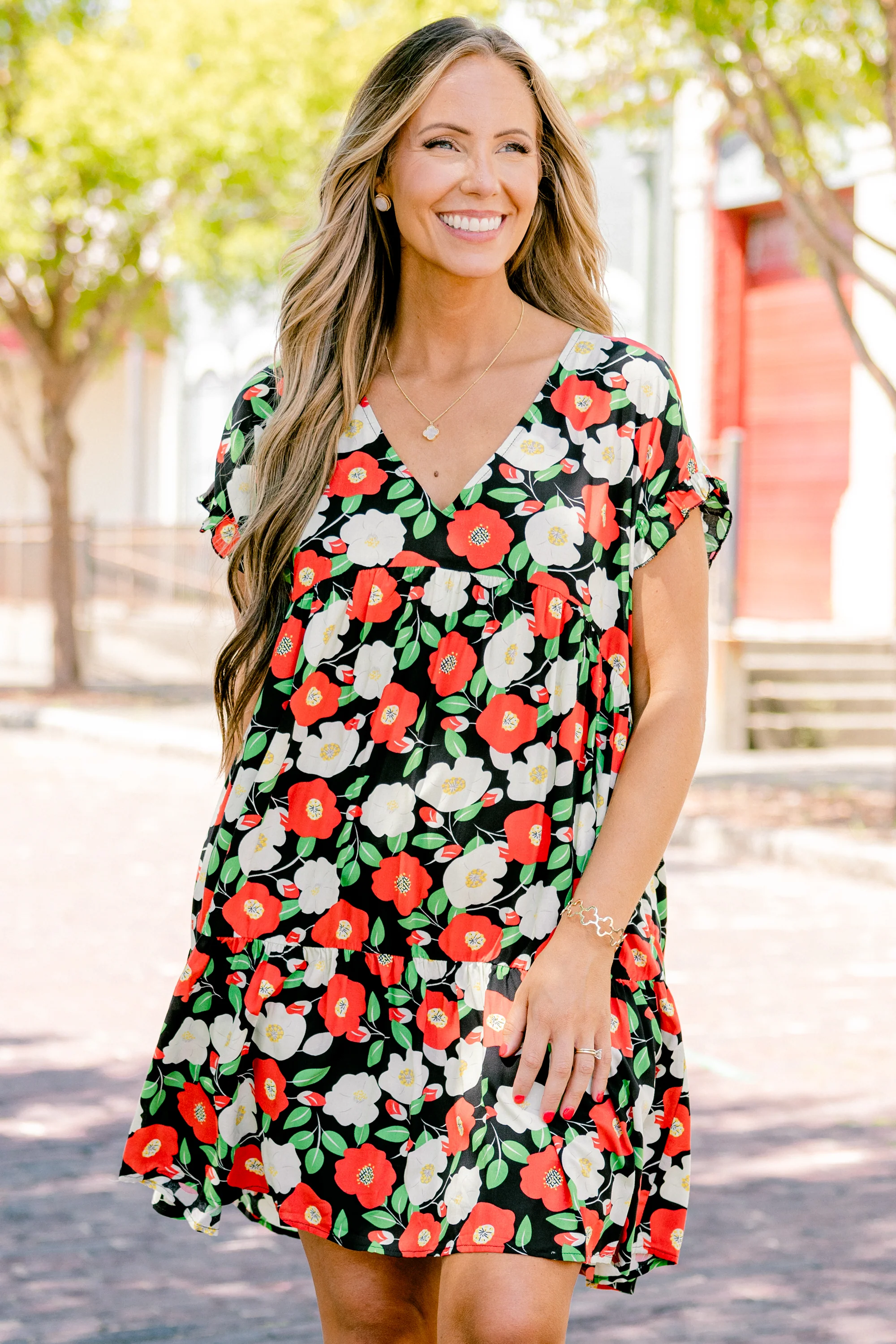 My Heart Is An Open Door Dress, Black - Giverhouse