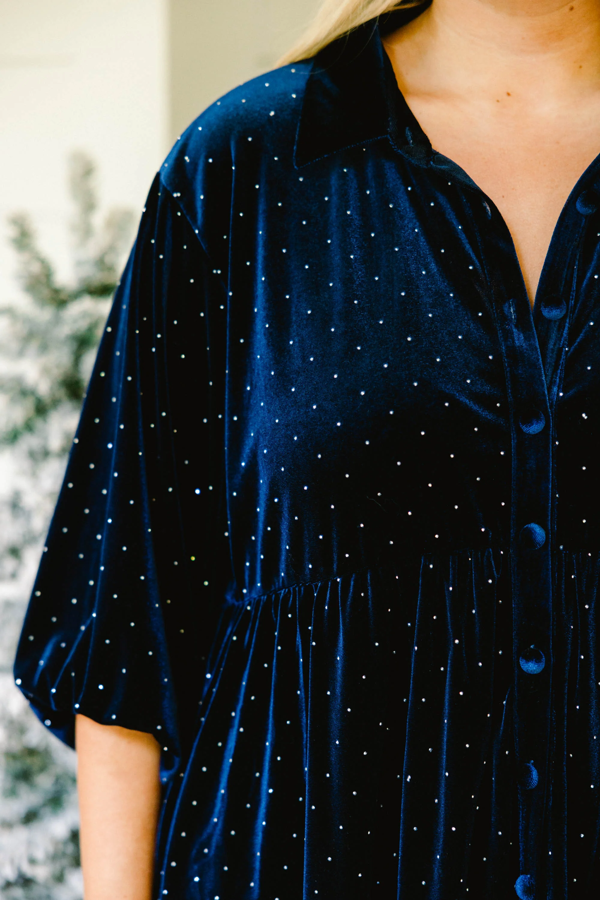 Starry Night Tunic, Navy - Giverhouse
