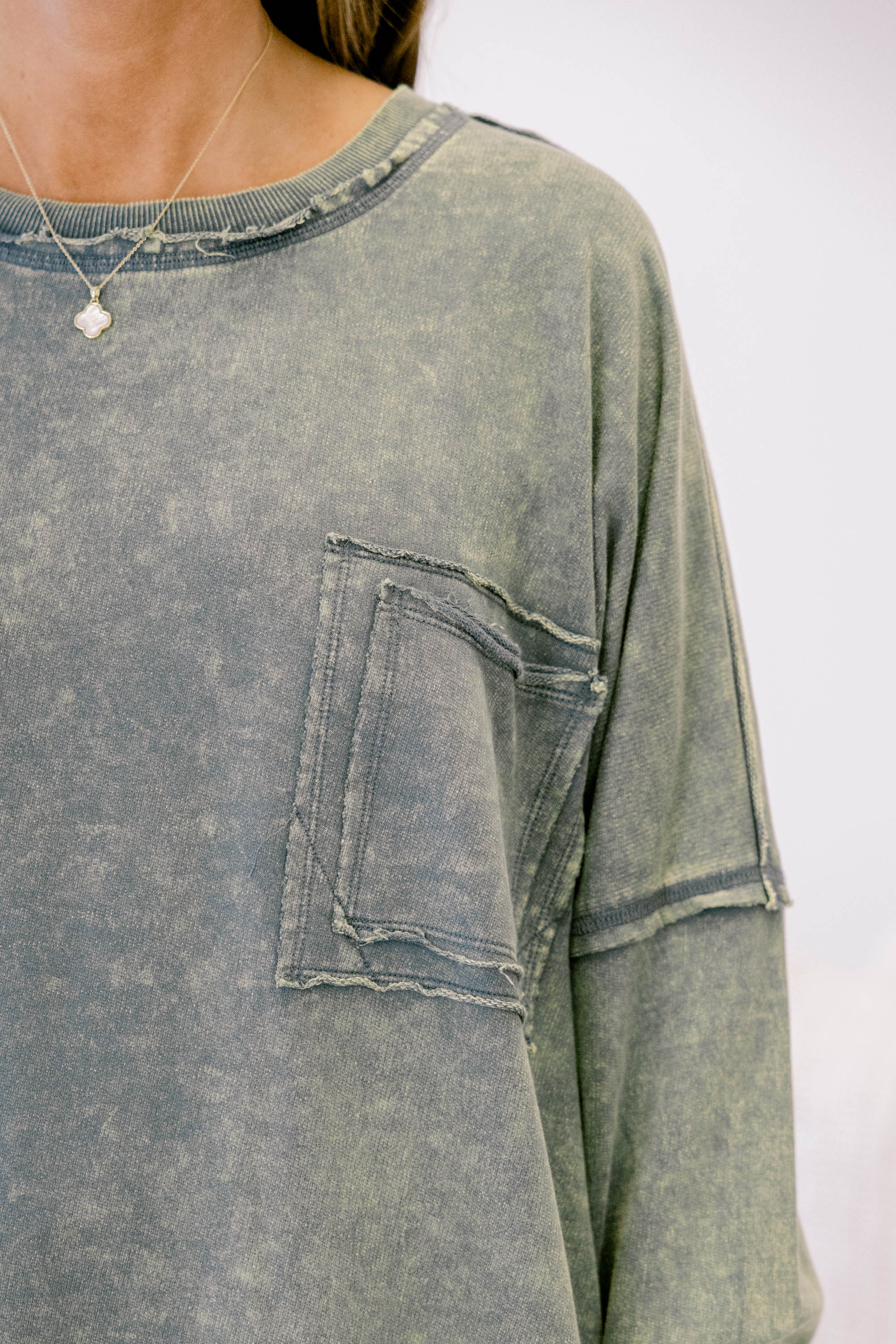 Here With Open Arms Pullover, Ash Jade - Giverhouse