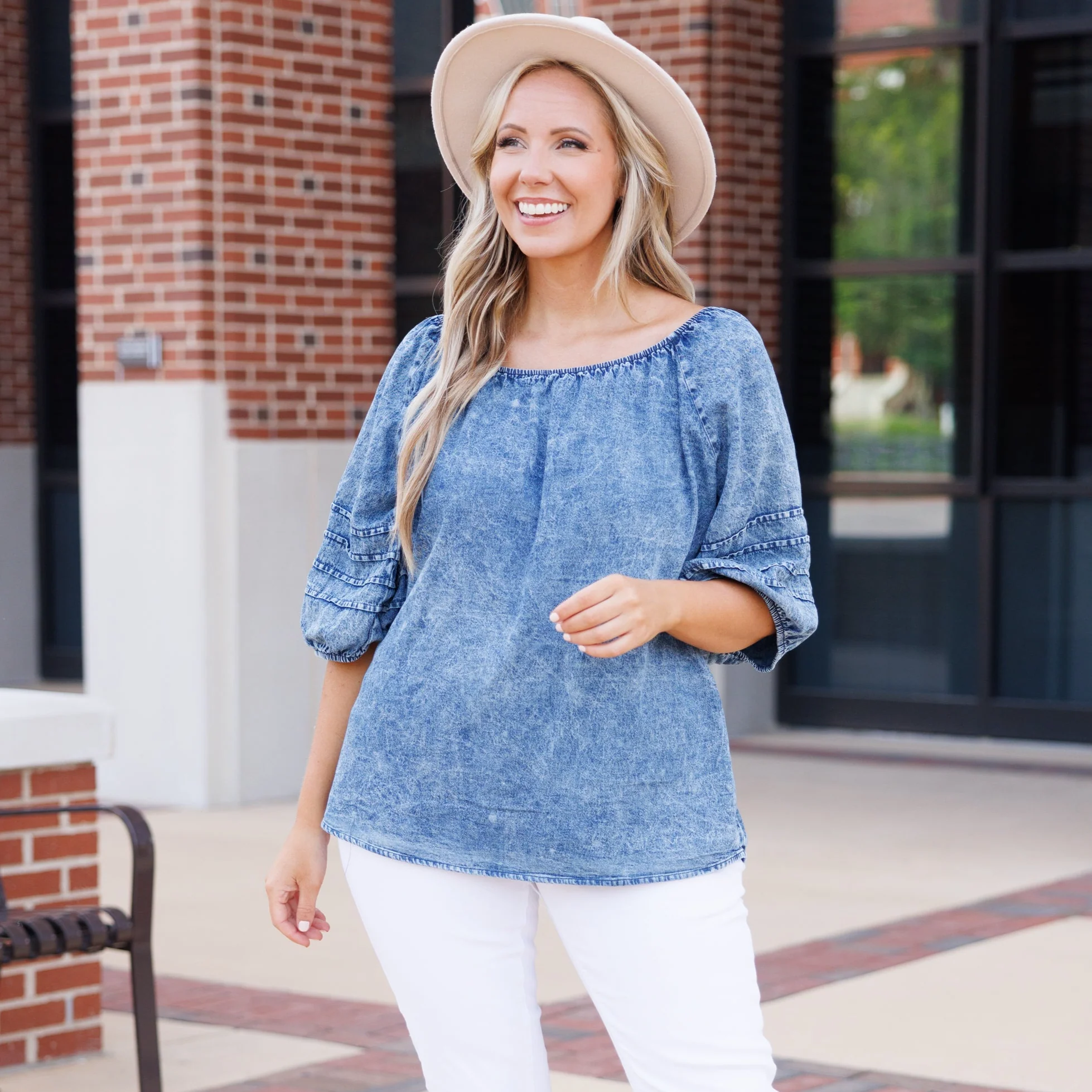 I Bring The Fire Top, Dark Wash - Giverhouse