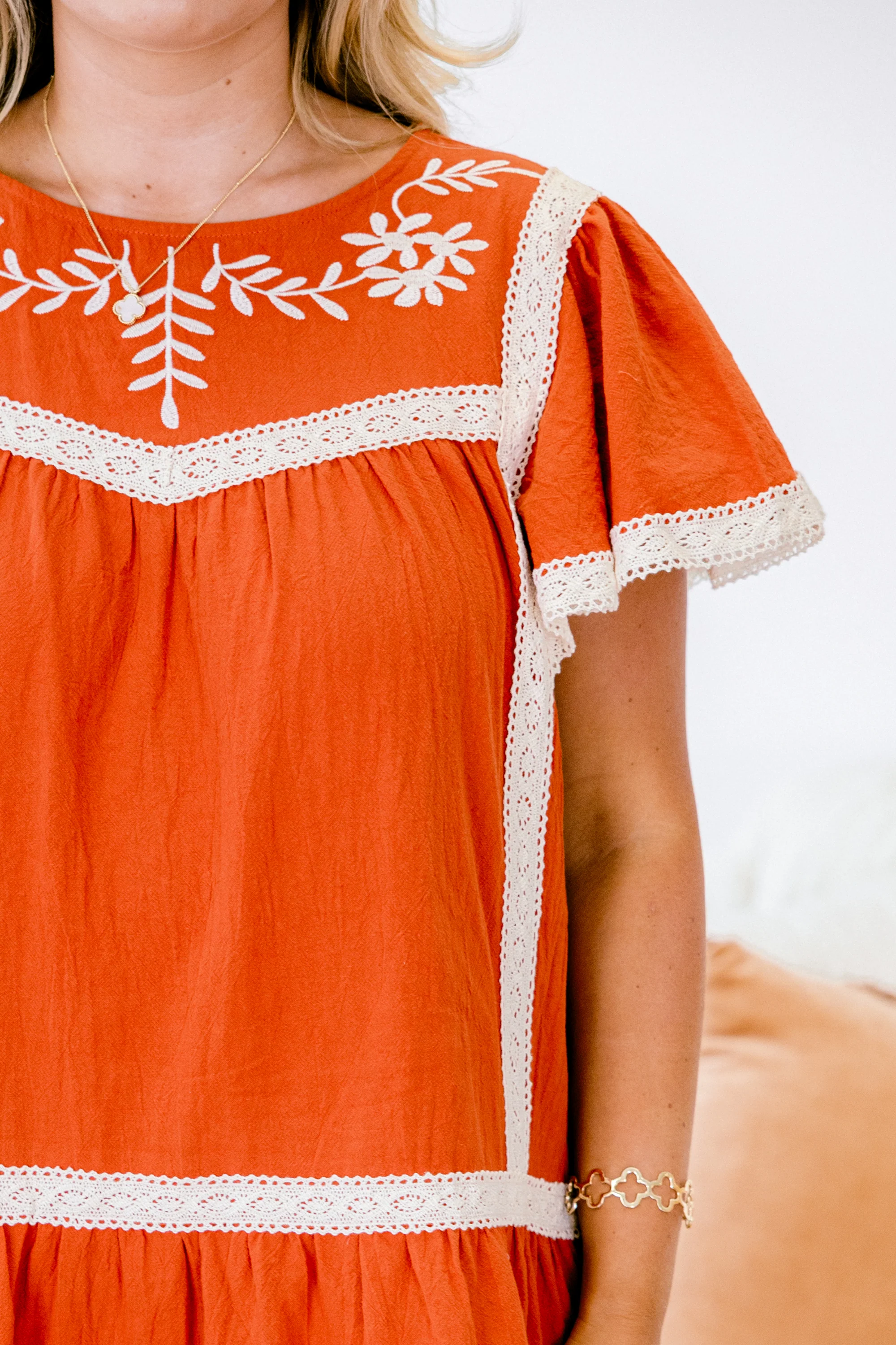 The Good Times Dress, Rust - Giverhouse