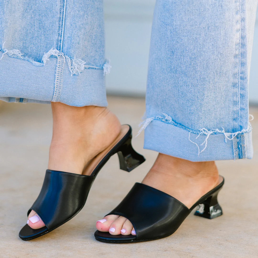 Turn The Lights Back On Heels, Black - Giverhouse