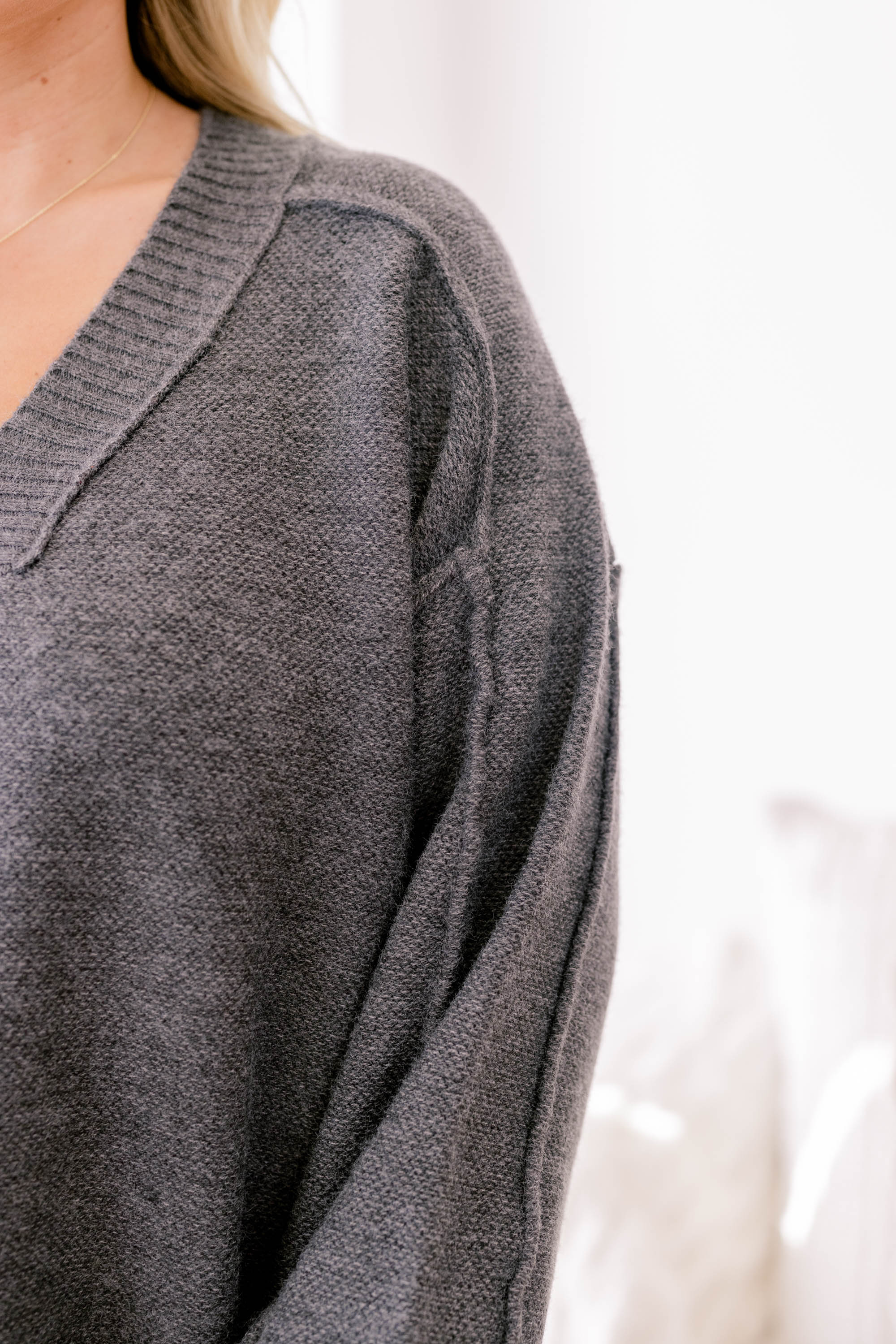 Came Back Better Sweater, Gray - Giverhouse