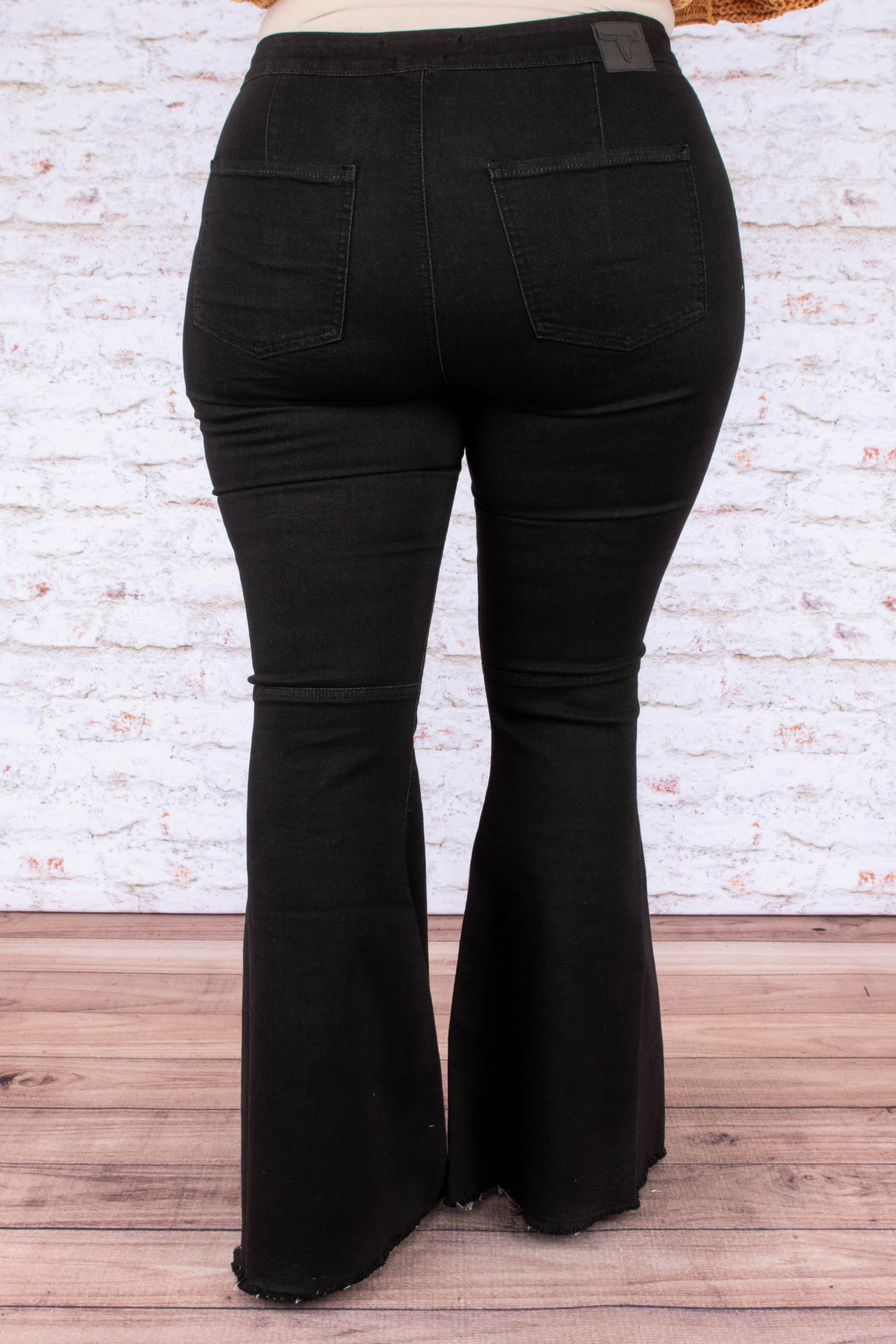 Day Trippin' Flare Jeans, Black - Giverhouse