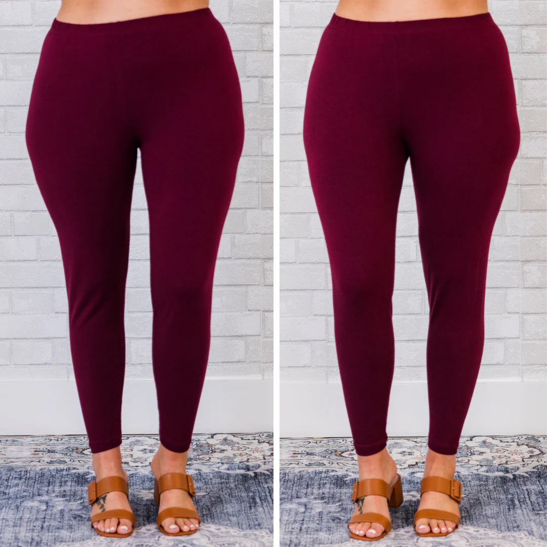 To Be True Leggings, Dark Plum - Giverhouse