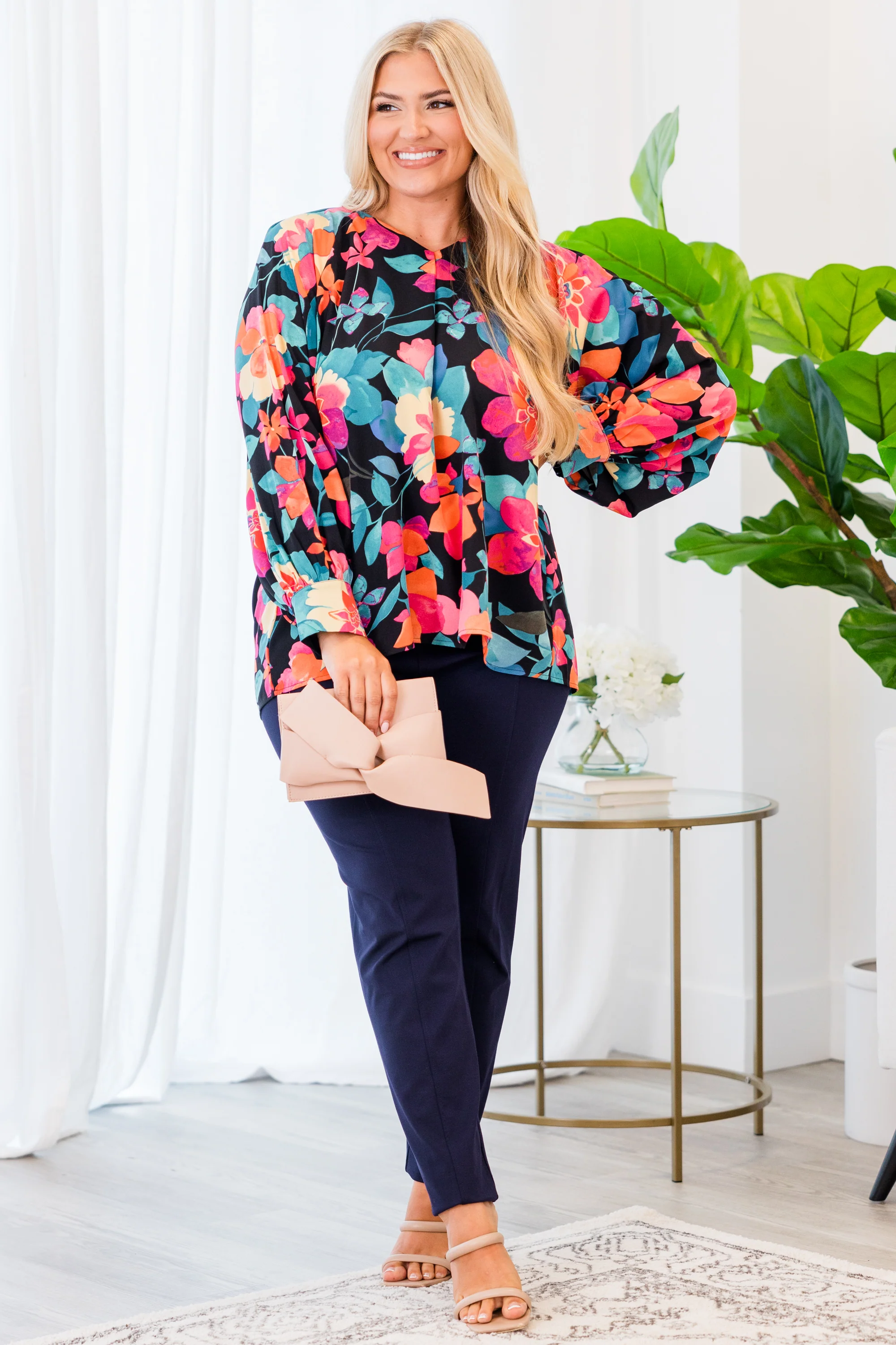 Southern Sweetness Top, Black-Multi - Giverhouse