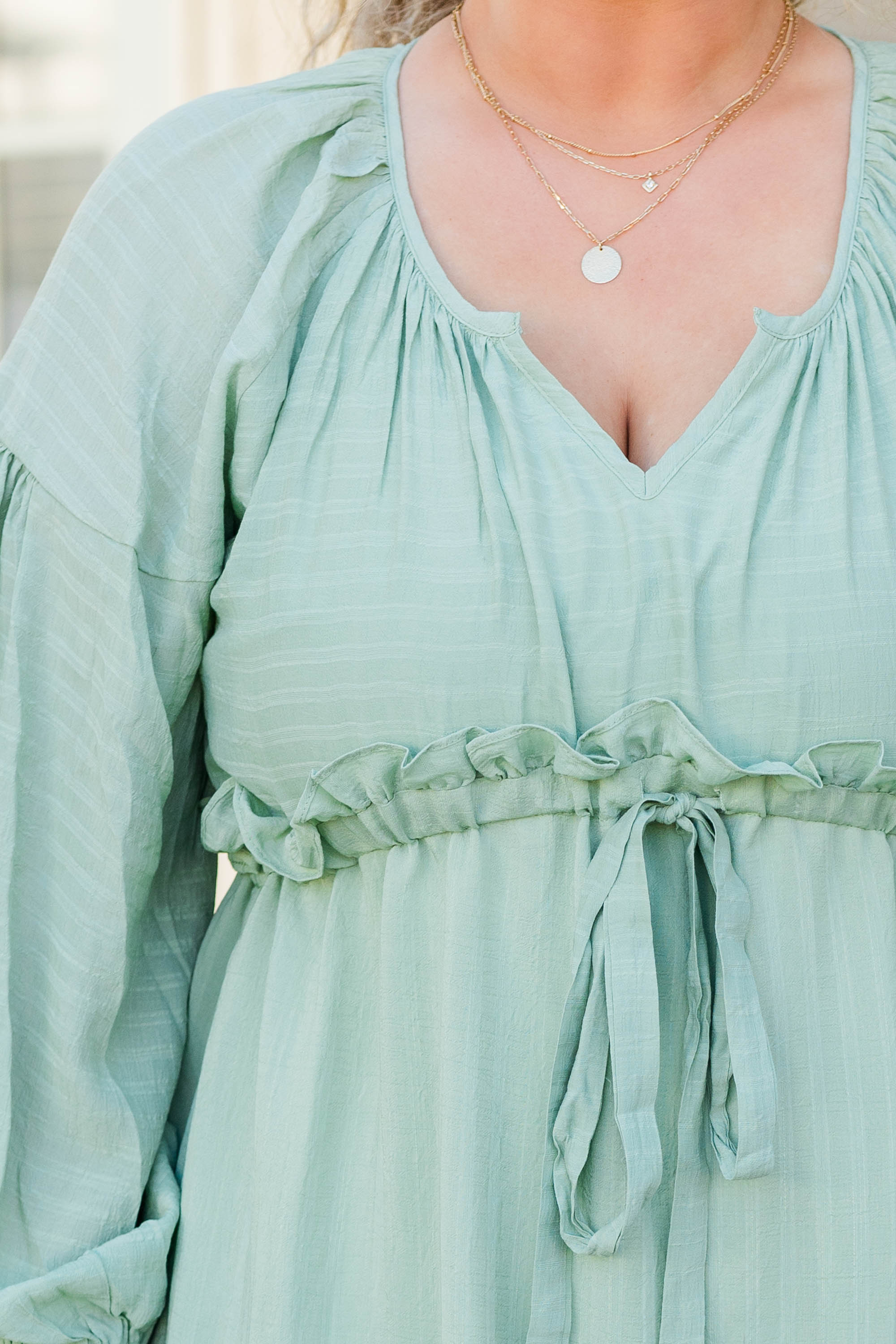 Tell Your Story Dress, Green - Giverhouse