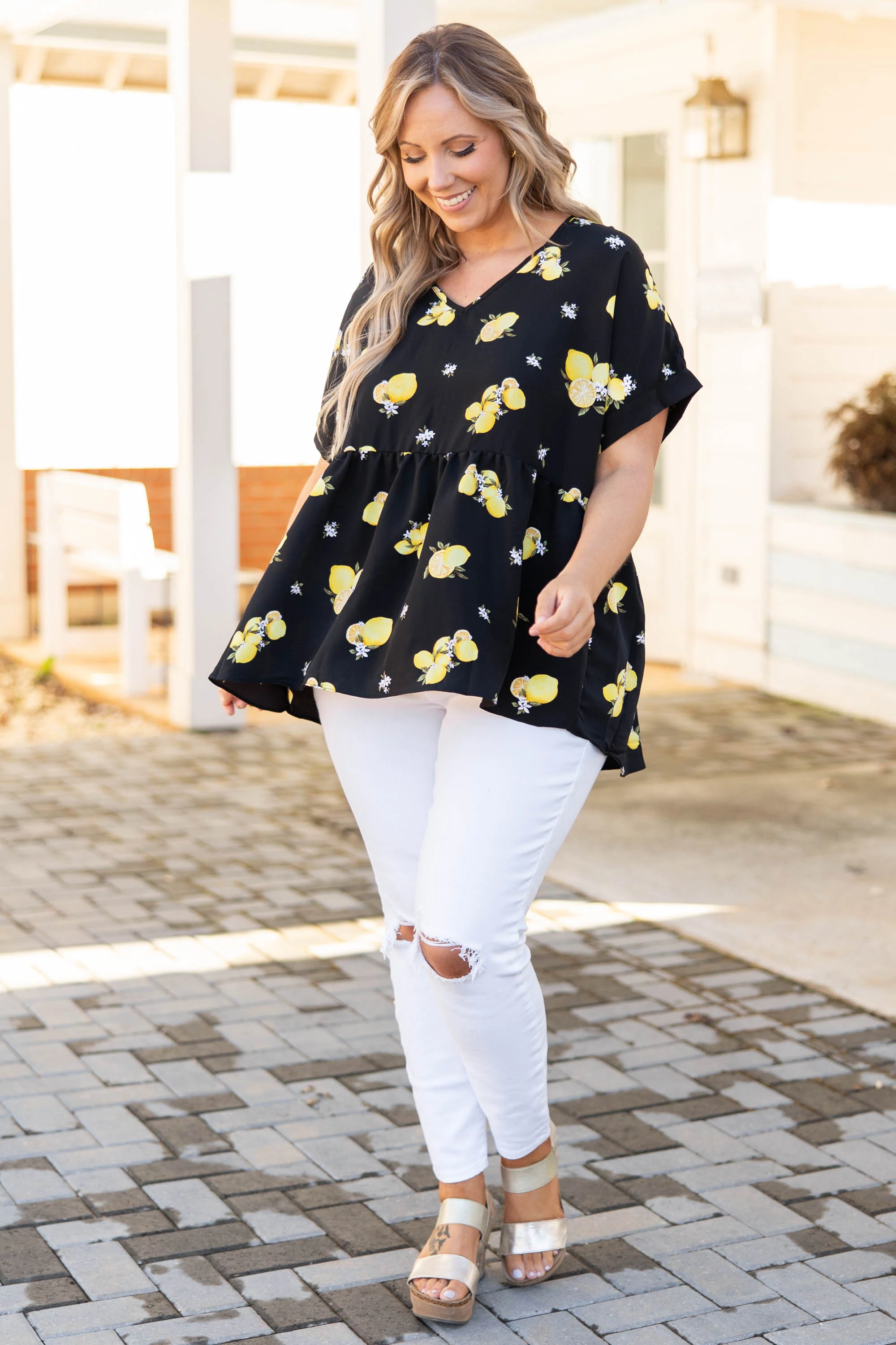 Squeeze On By Top, Black - Giverhouse