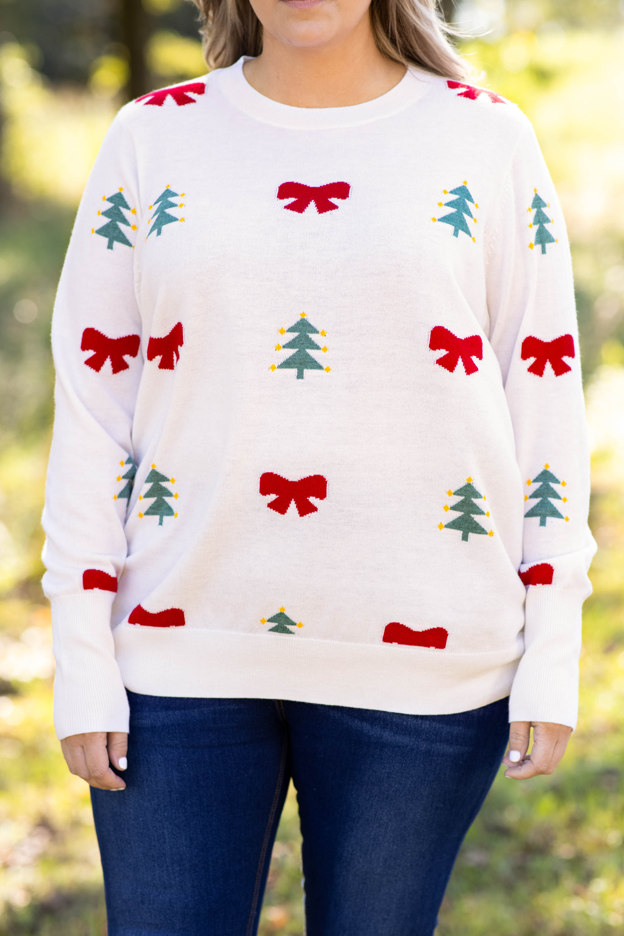 Wrapping Presents Sweater, Ivory - Giverhouse