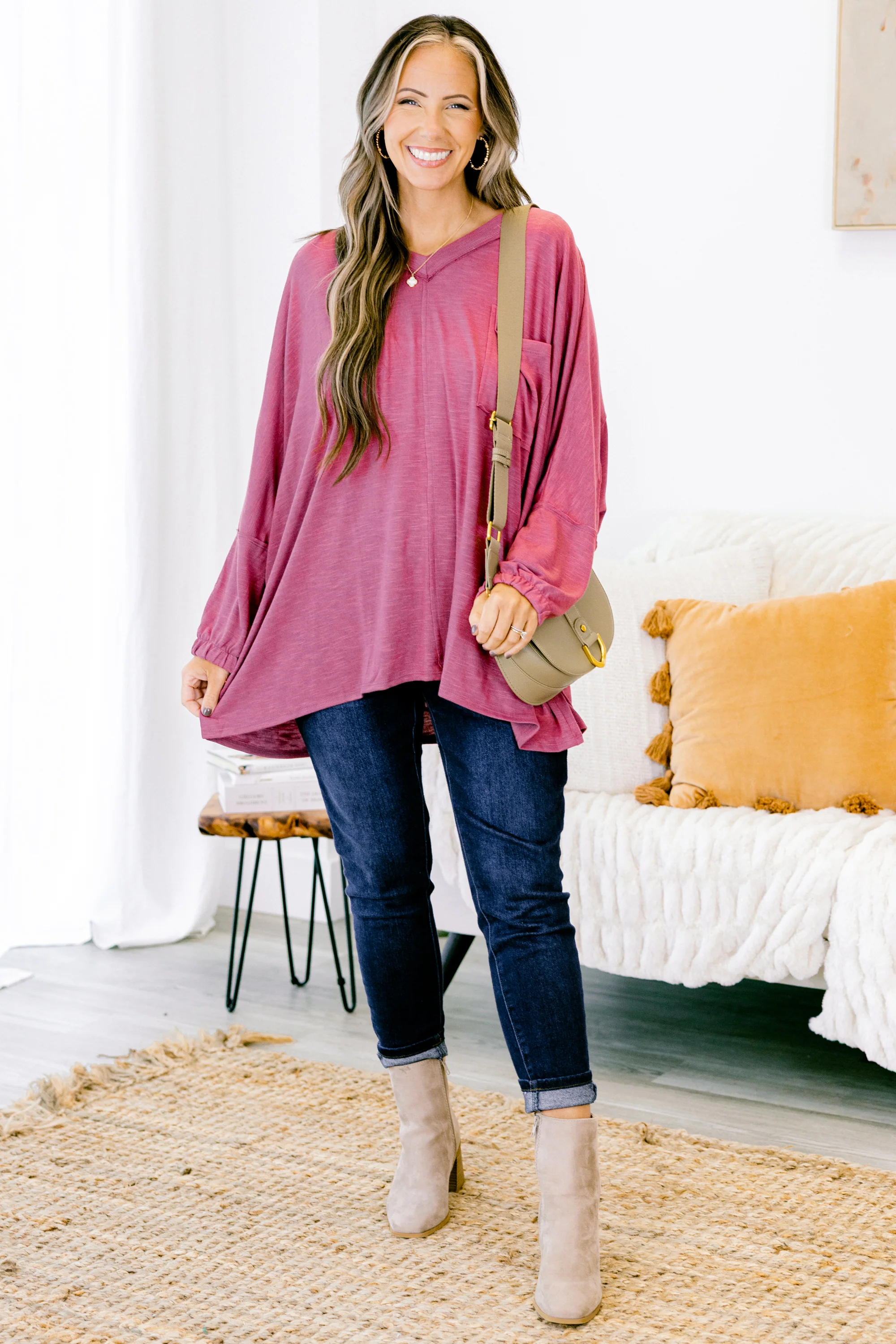 Say The Words Top, Autumn Rose - Giverhouse