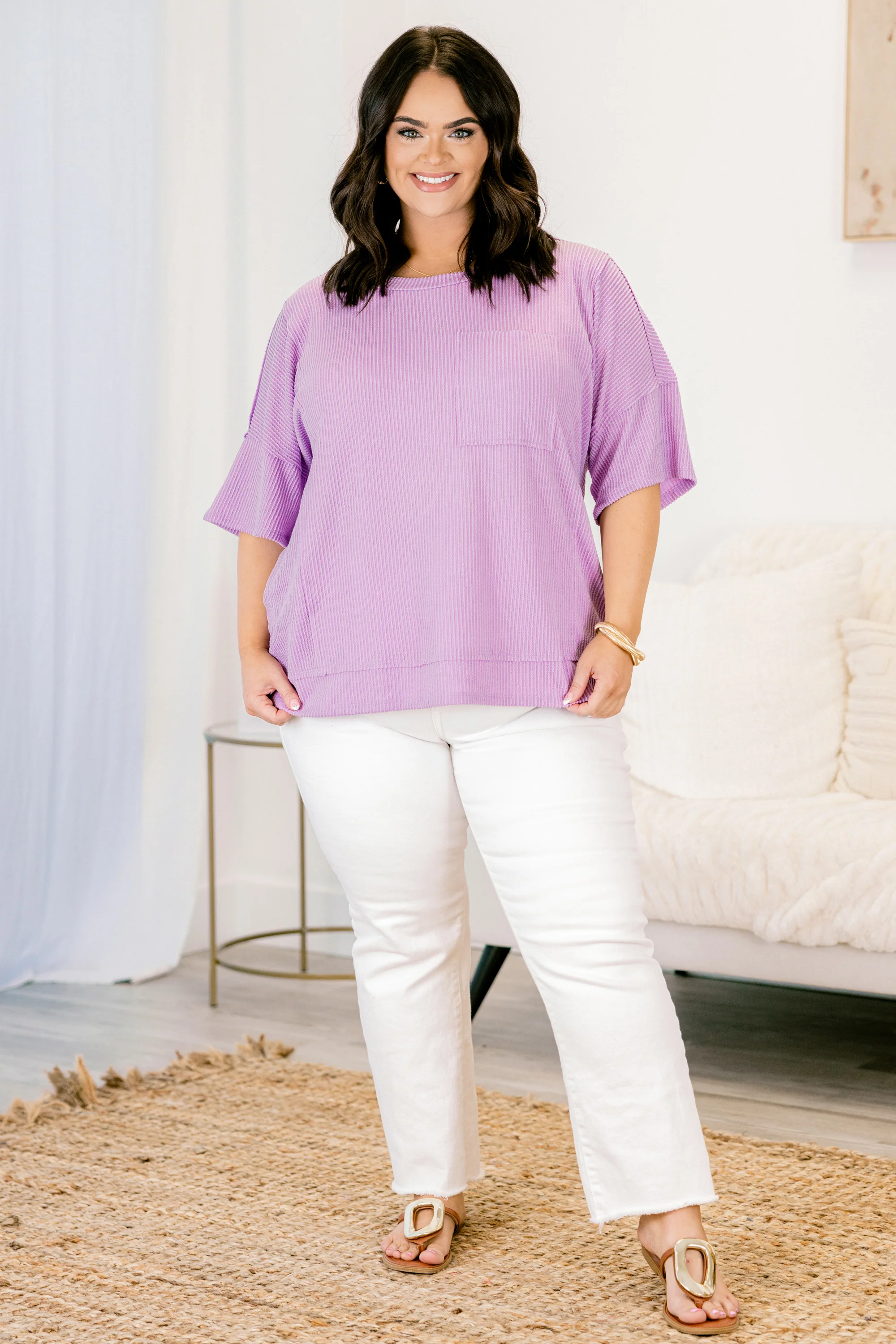 Around Love Top, Lilac - Giverhouse