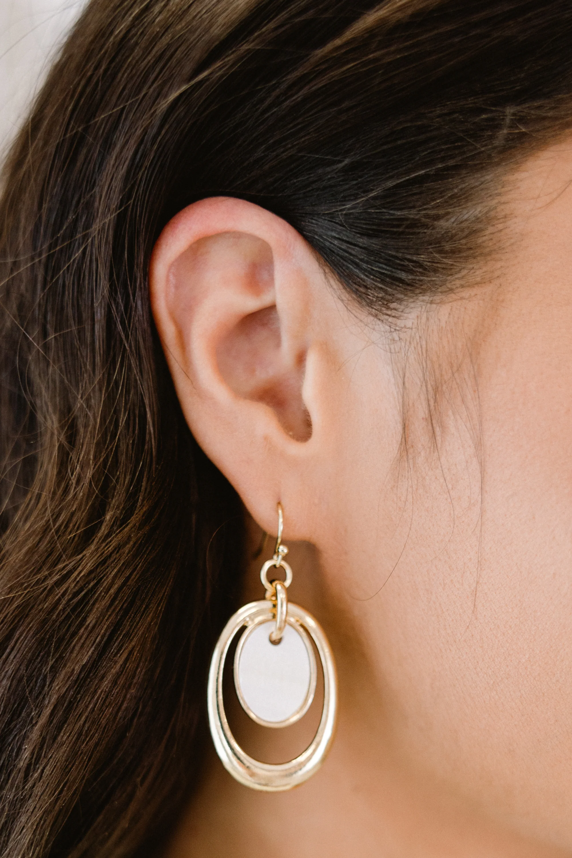 End Of Beginning Earrings, Gold - Giverhouse