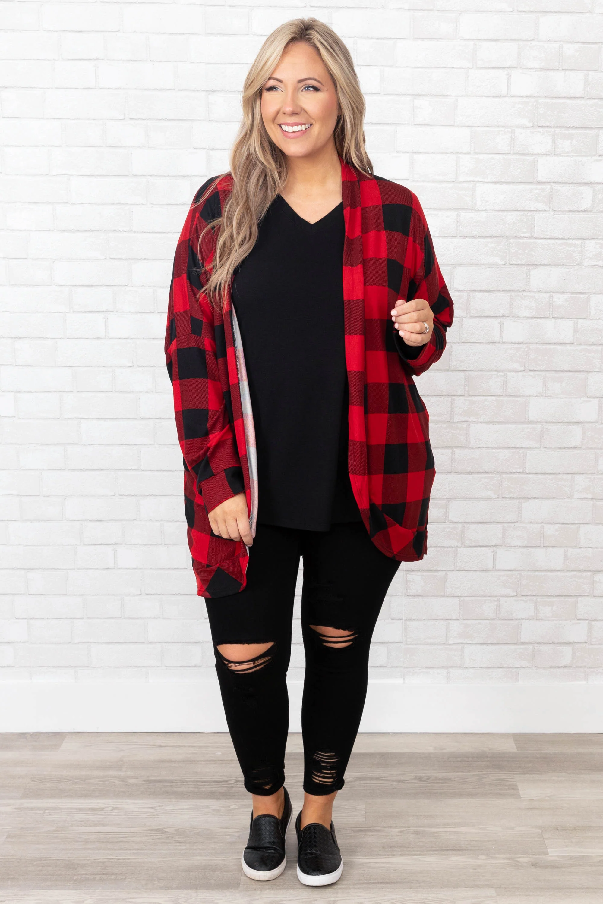 She's The Winner Cardigan, Red - Giverhouse