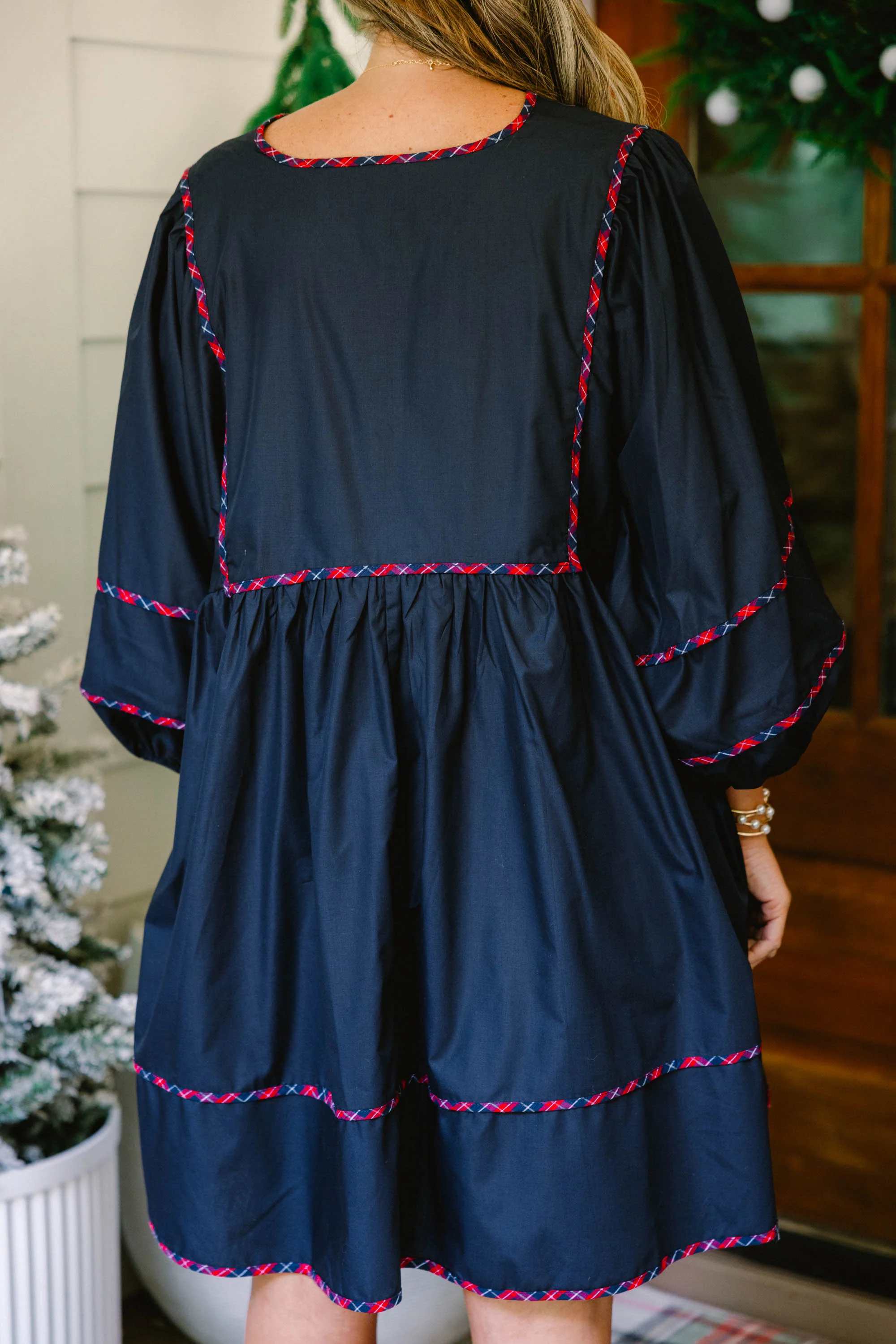 Stuck In Your Ways Dress, Navy - Giverhouse