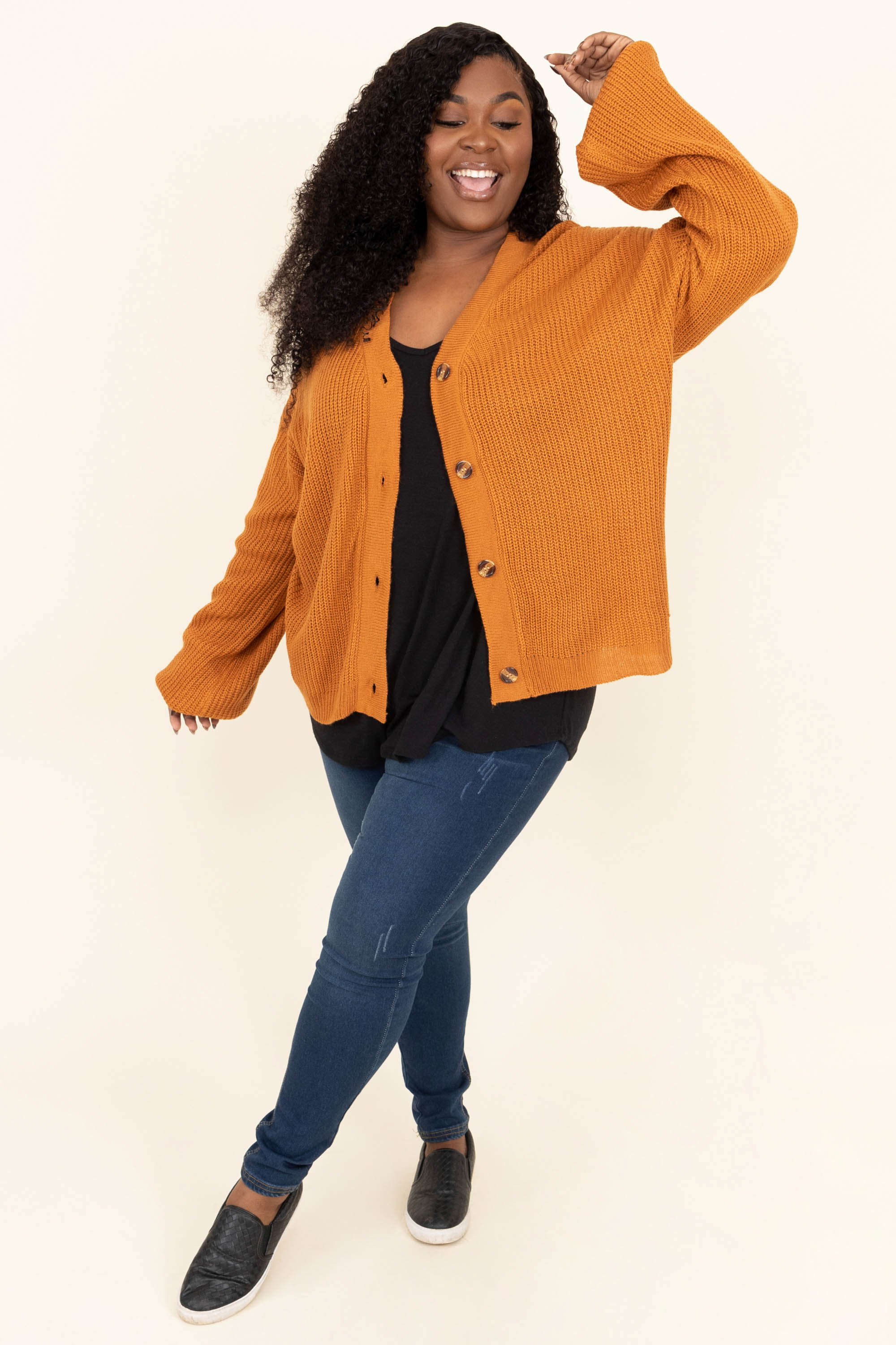 Upstate Destinations Cardigan, Orange - Giverhouse