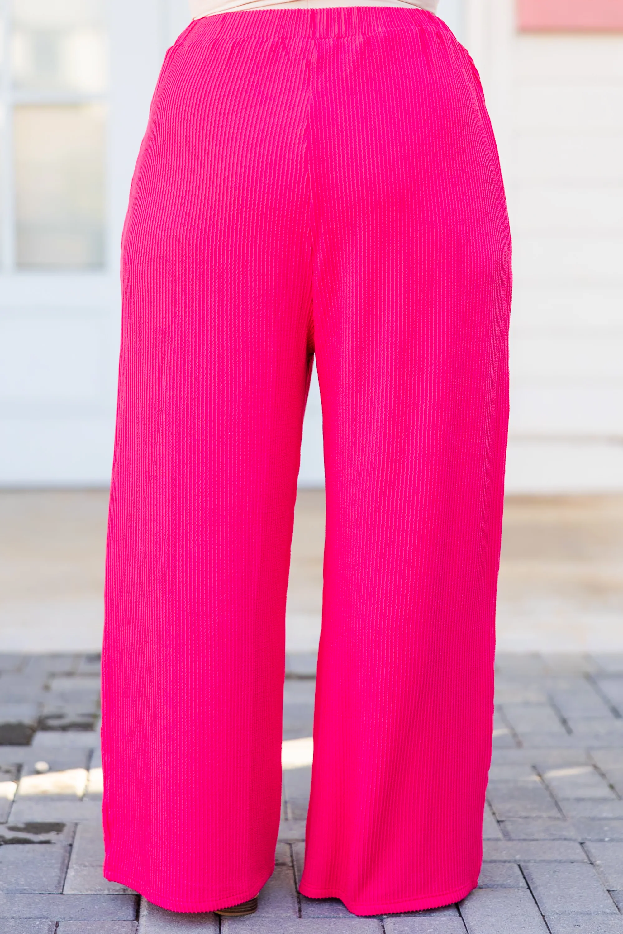 You Know Knit Pants, Hot Pink - Giverhouse