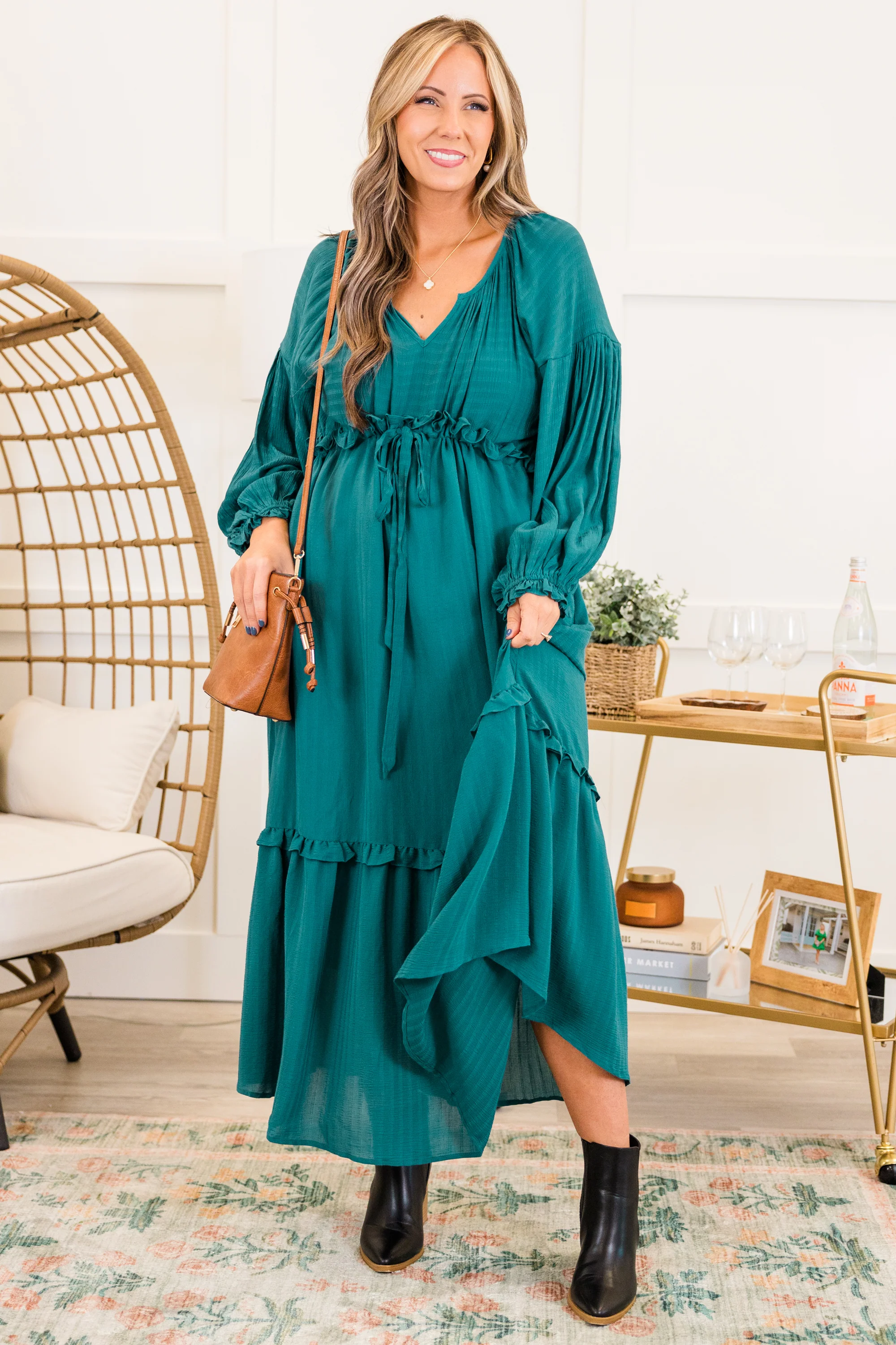 Tell Your Story Dress, Jade - Giverhouse