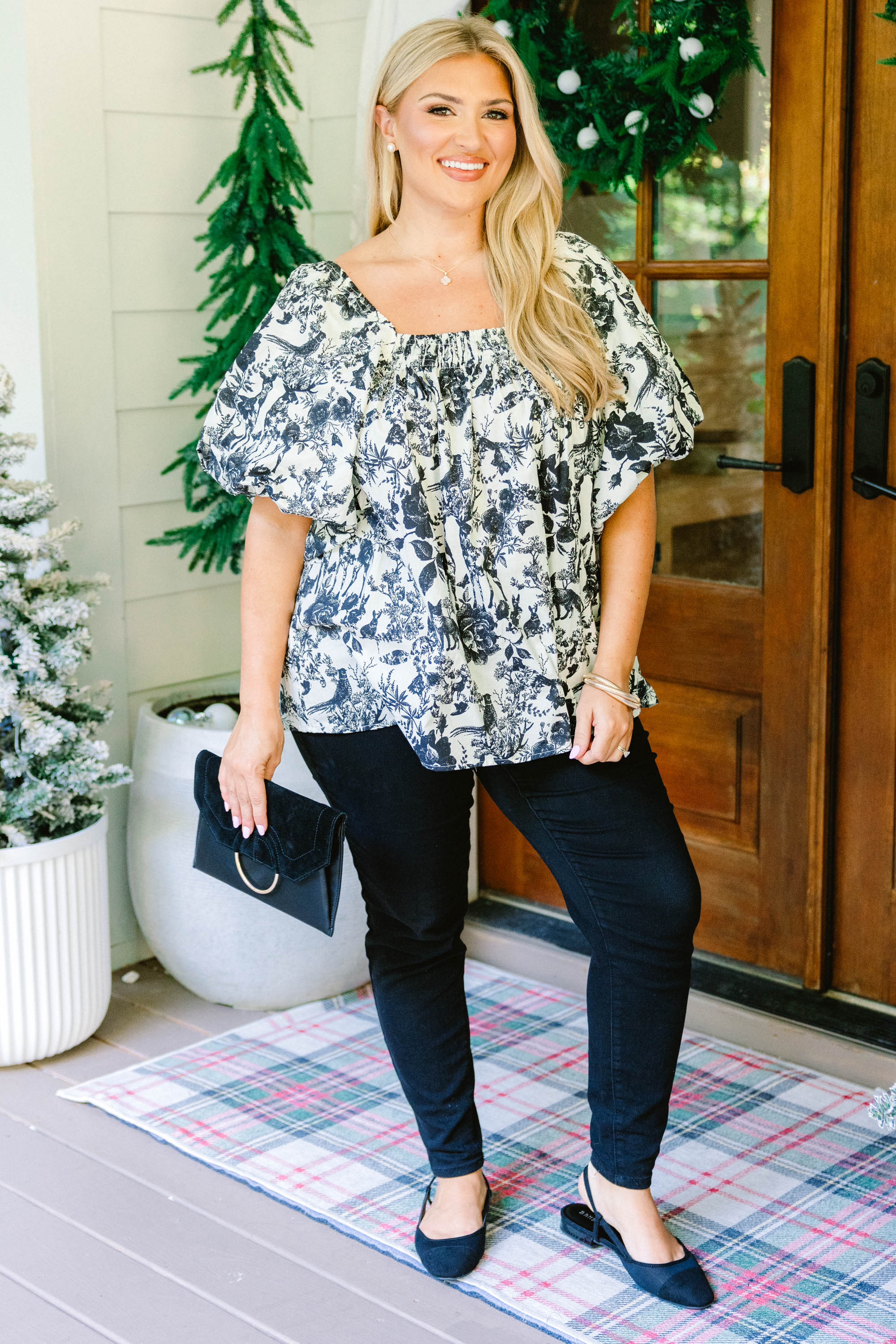 Cozy Love Top, Black Toile - Giverhouse