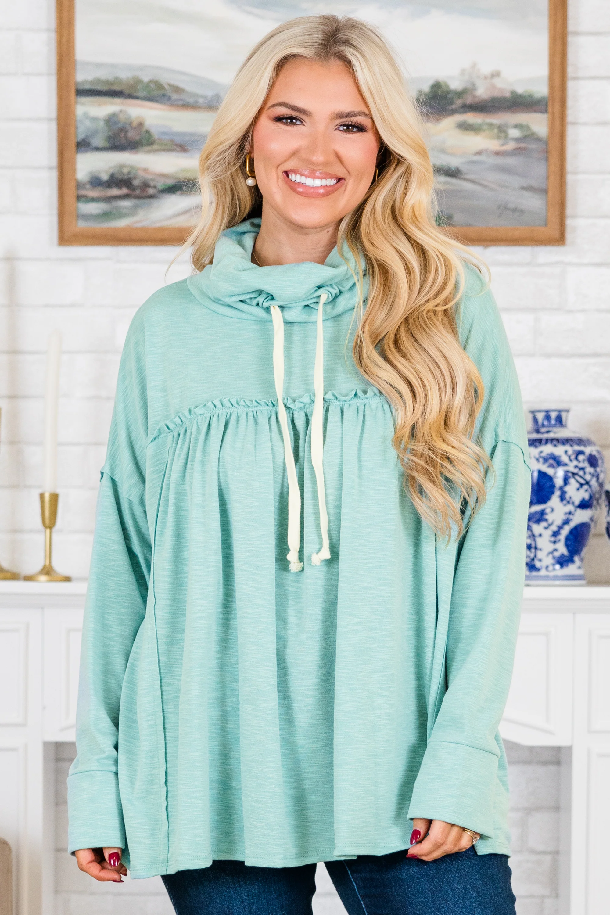 Offer The World Hoodie, Mint - Giverhouse