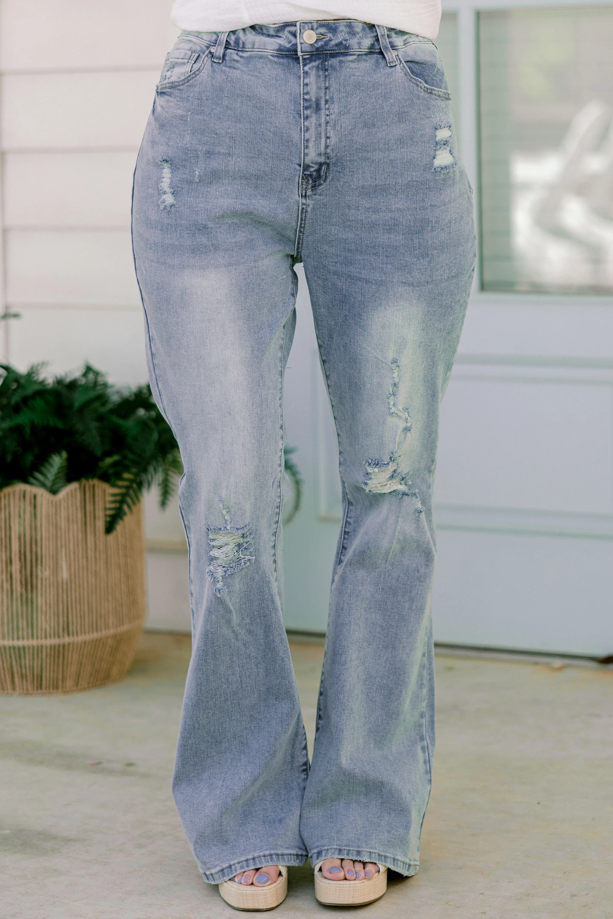 Through The Seasons Jeans, Light Wash - Giverhouse