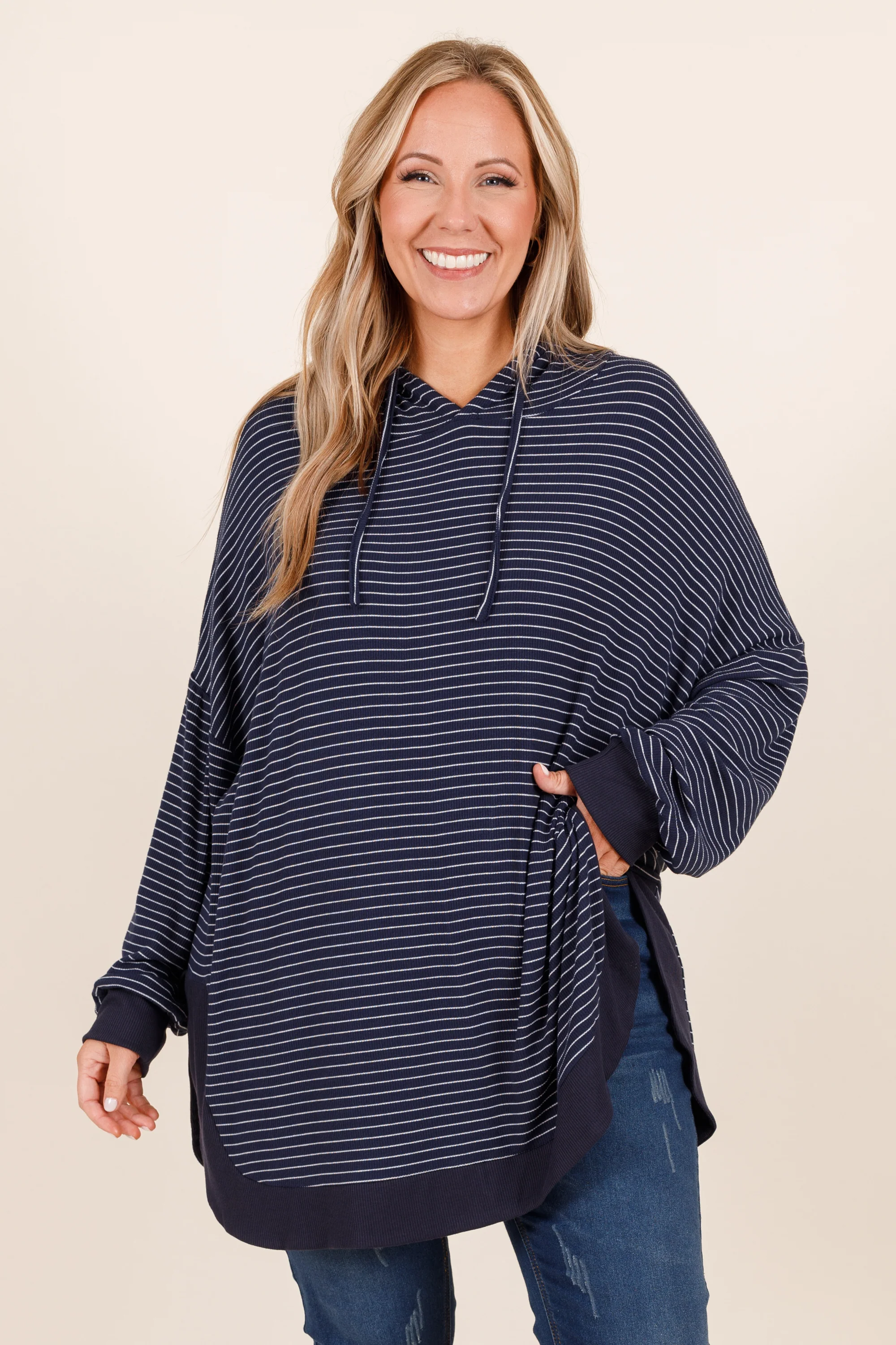 Don't Fall Tonight Hoodie, Navy - Giverhouse