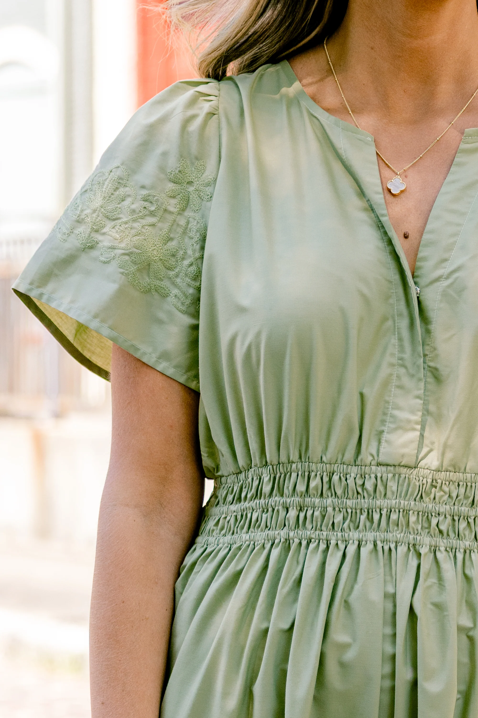 Somewhere Beautiful Dress, Olive - Giverhouse