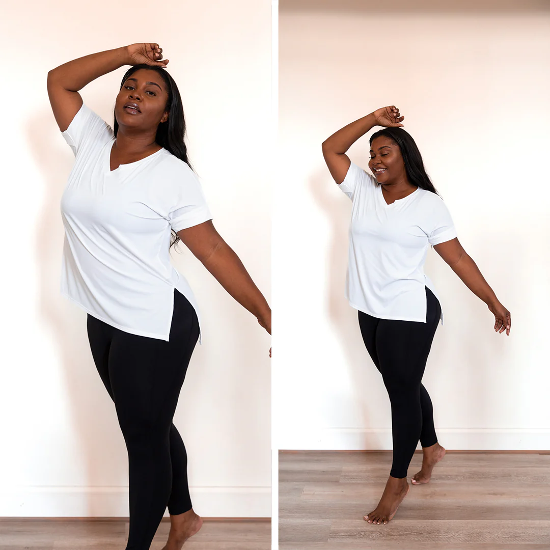 Comfy Travels Top, Performance White - Giverhouse