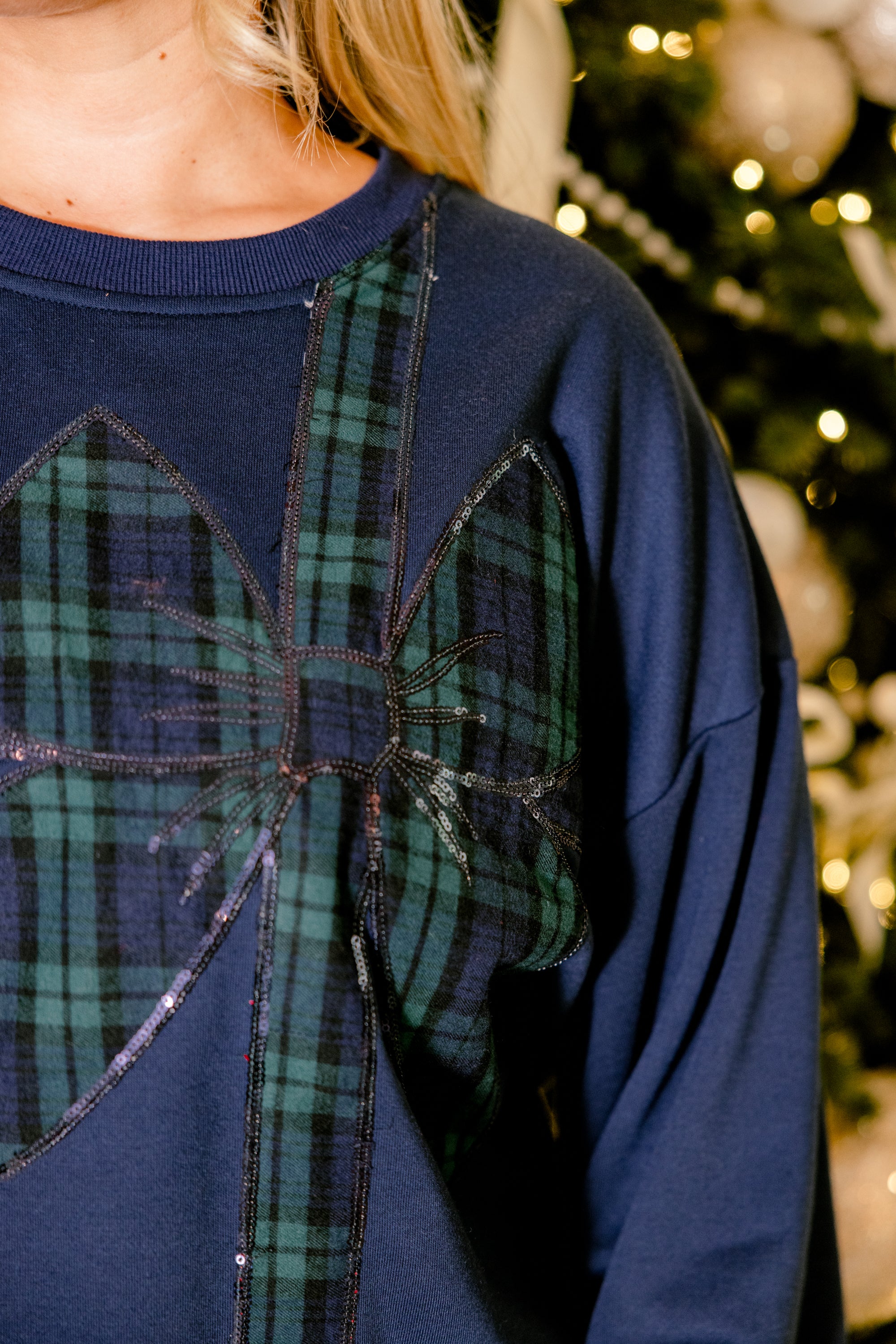 Wrapped With Love Pullover, Navy - Giverhouse