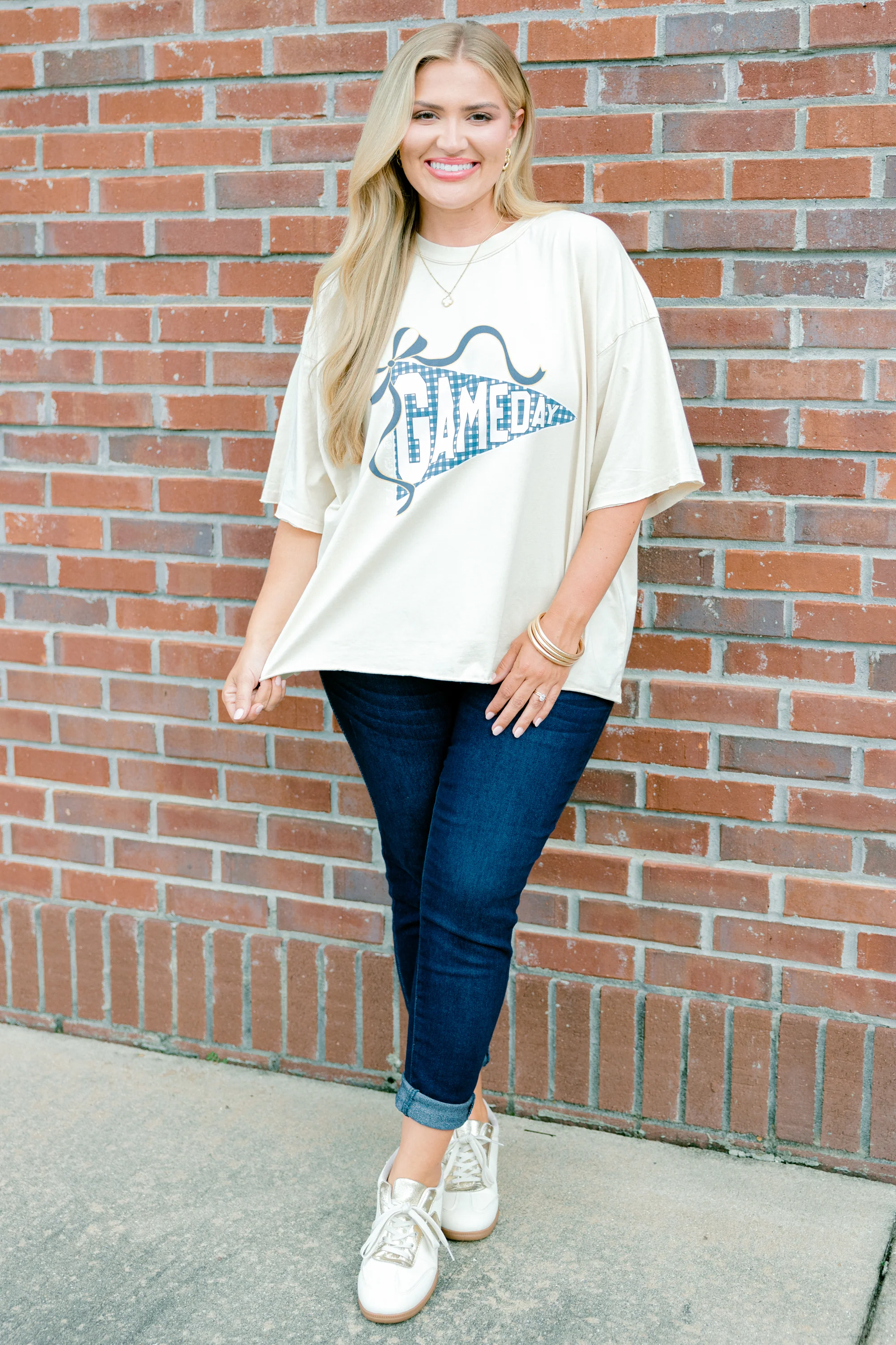 Gameday Fan Vintage Wash Tee, Sand - Giverhouse