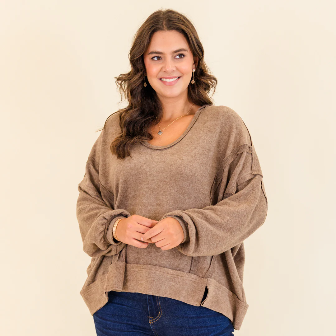 Get Cozy Hoodie, Mocha - Giverhouse